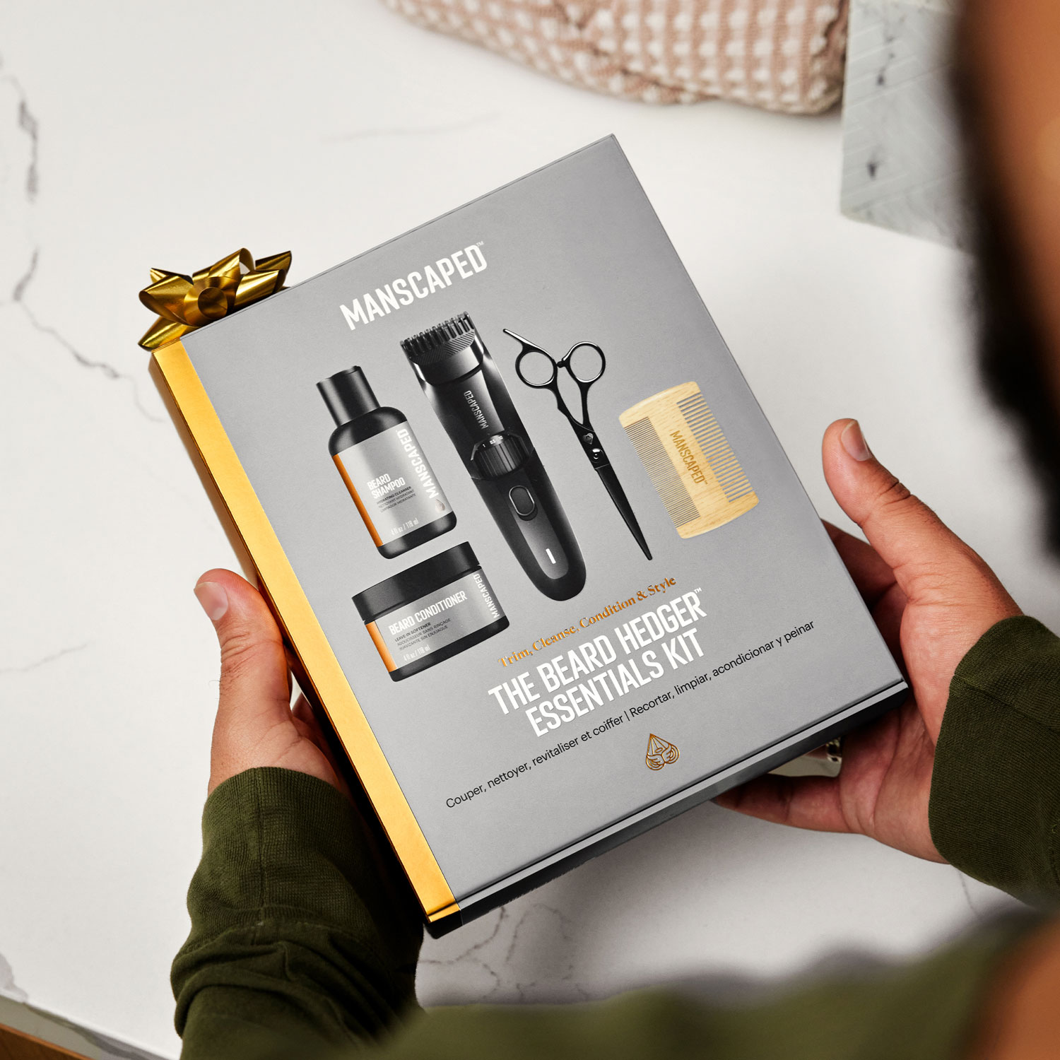 Trousse essentielle avec tondeuse sans fil Beard Hedger de Manscaped