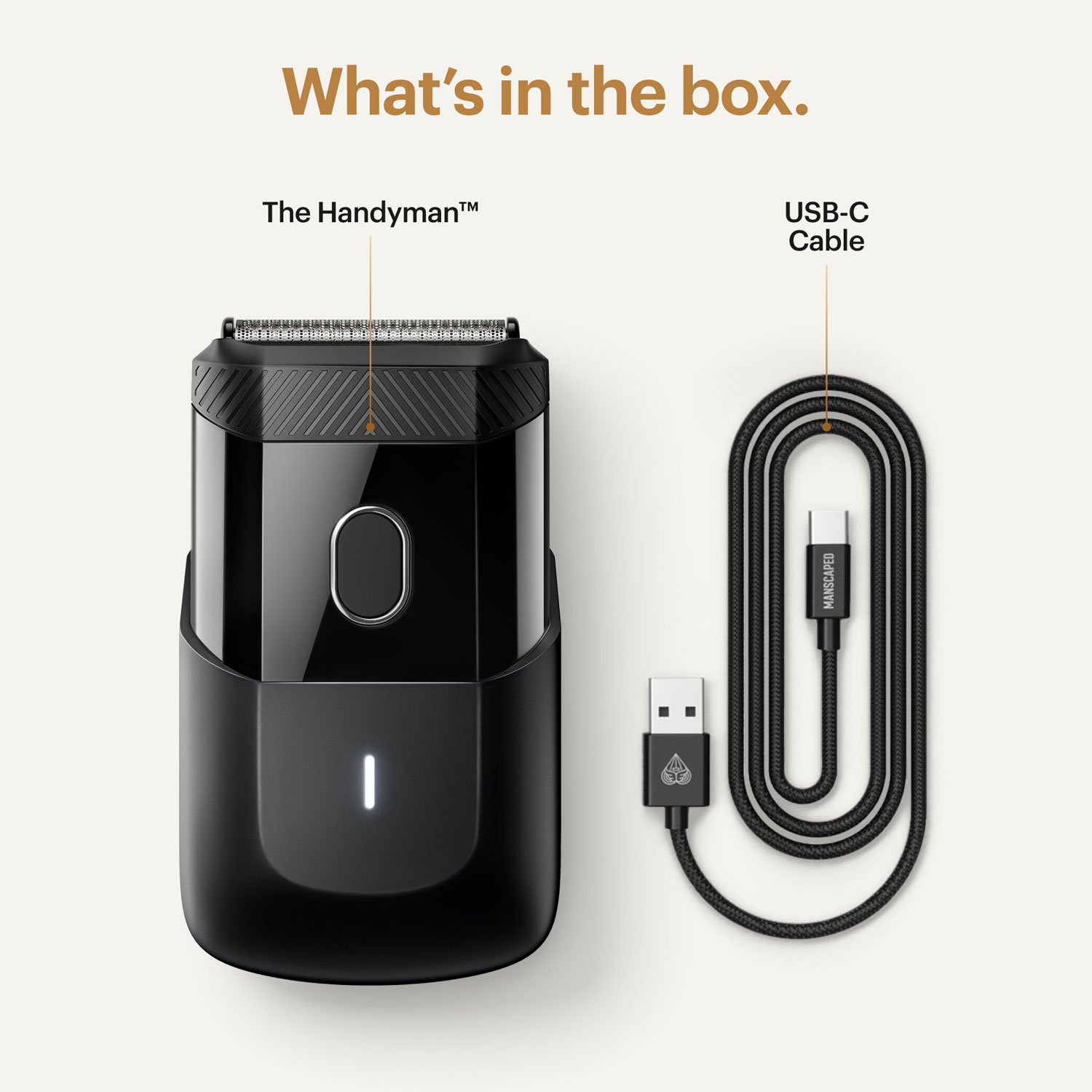 Rasoir à grille SkinSafe sans fil The Handyman de Manscaped