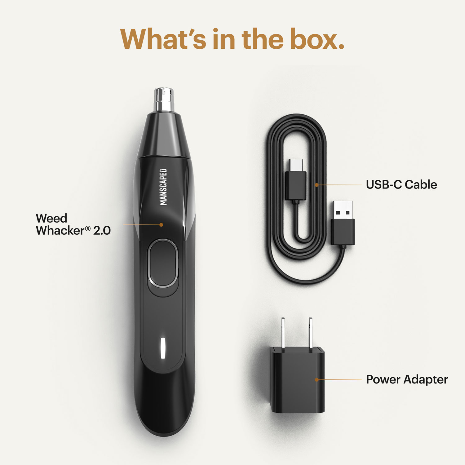 Manscaped Weed Whacker 2.0 Electric Nose & Ear Hair Trimmer