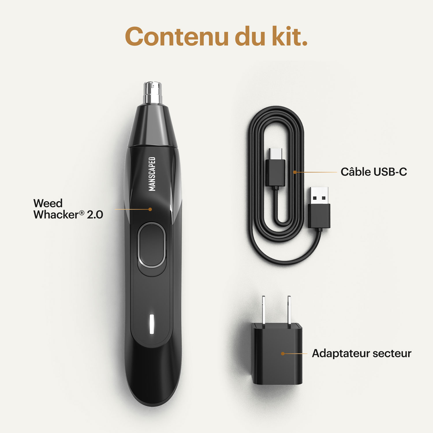 Manscaped Weed Whacker 2.0 Electric Nose & Ear Hair Trimmer