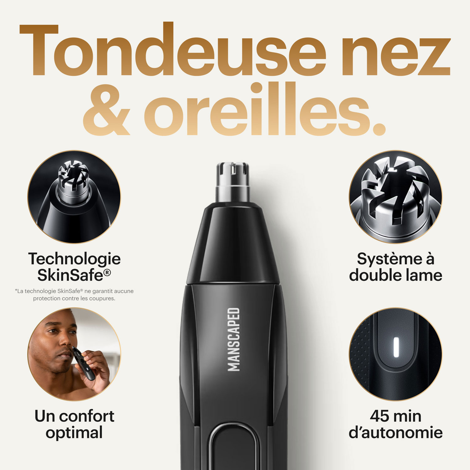 Manscaped Weed Whacker 2.0 Electric Nose & Ear Hair Trimmer