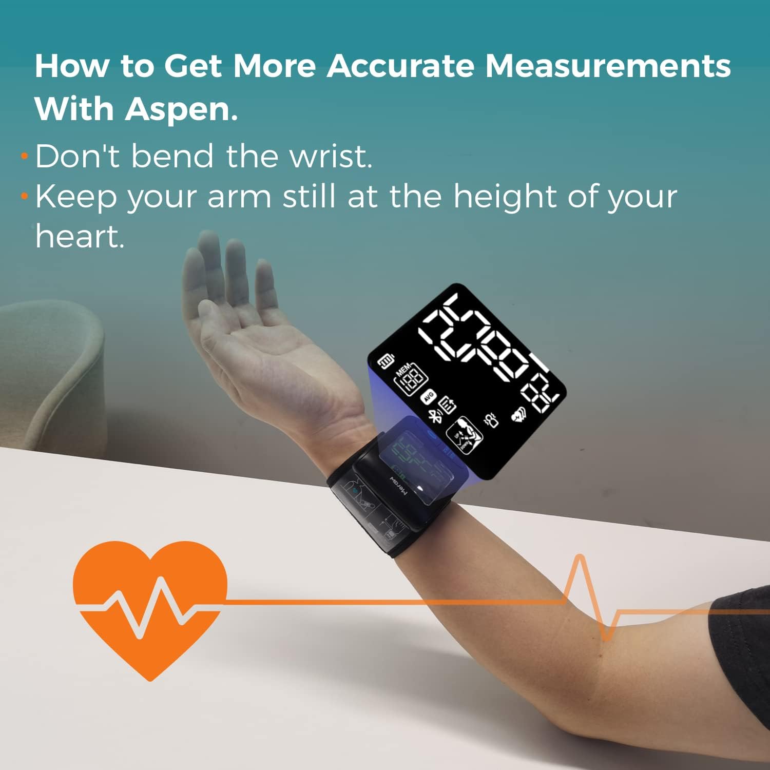 Tensiomètre au poignet Bluetooth Meraw