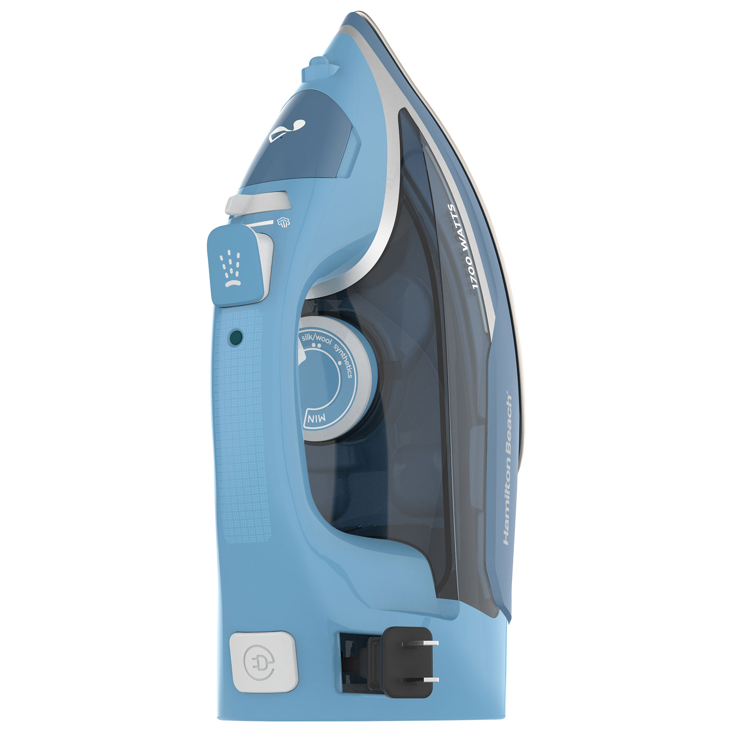 Hamilton Beach 1700W Retractable Cord Steam Iron - Stainless Steel