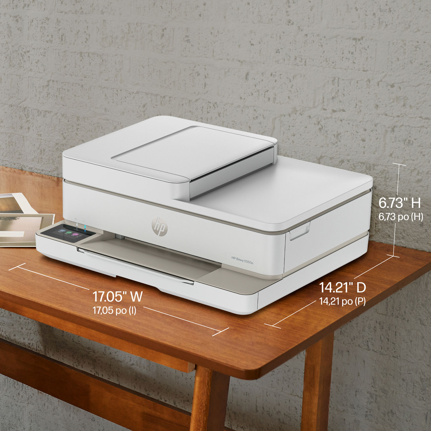 Imprimante à jet d'encre tout-en-un 6555e de HP - Essai de 3 mois de Instant Ink de HP inclus*