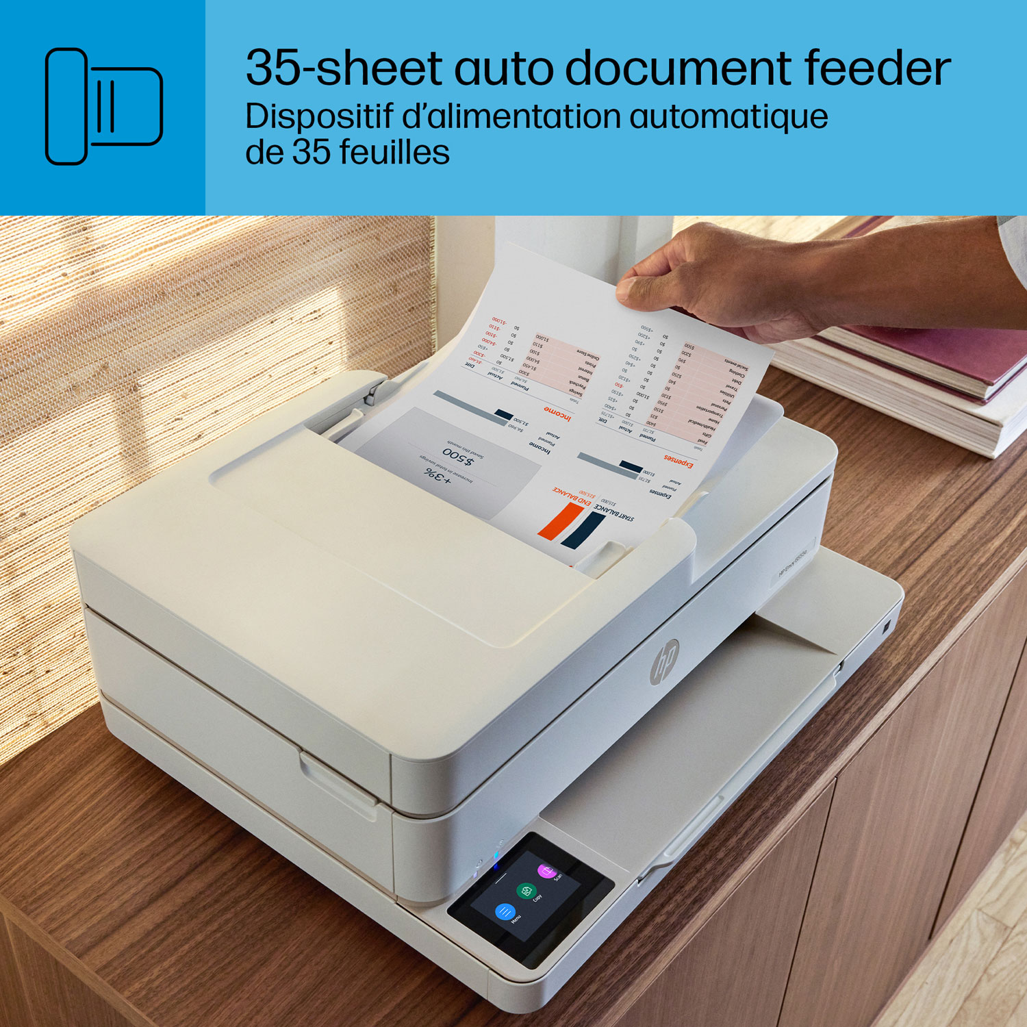 Imprimante à jet d'encre tout-en-un 6555e de HP - Essai de 3 mois de Instant Ink de HP inclus*