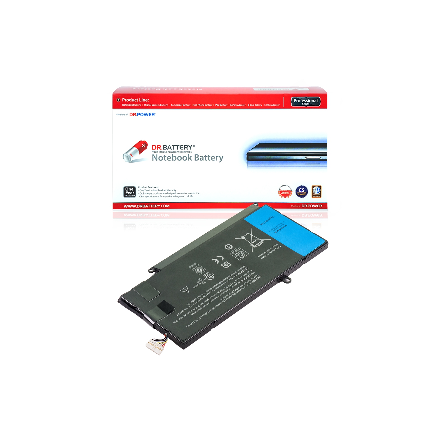 DR. BATTERY DXR10 VH748 Battery for Dell Inspiron 14 14ZD-3528T 14ZD-3526 Vostro 14 5480 5480D 5460 5460D 5460R V5460D 5470 5470D 5560 5560D Series **Free Shipping