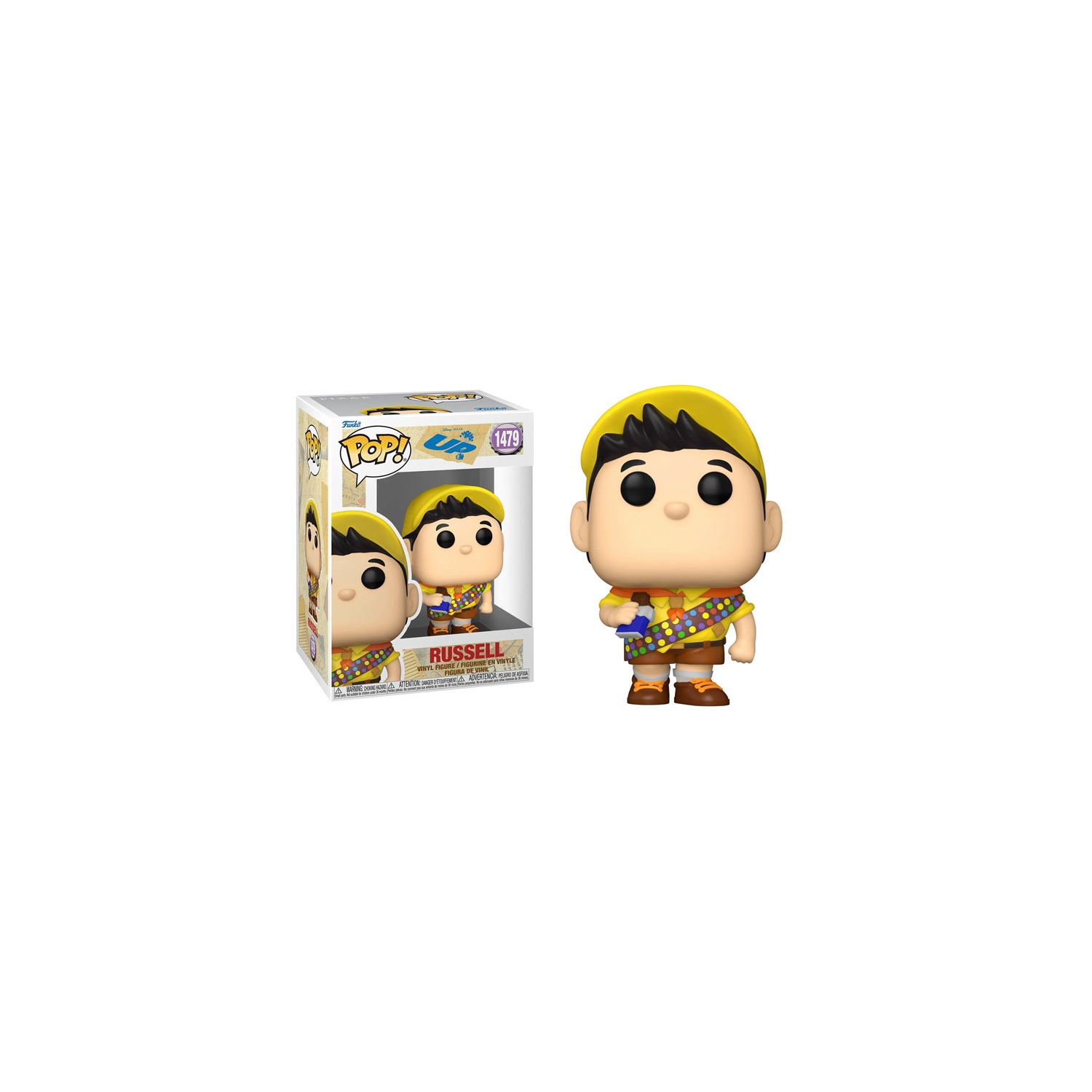 Figurine Pop! De Funko Disney Up – figurine en vinyle Russell, n° 1479