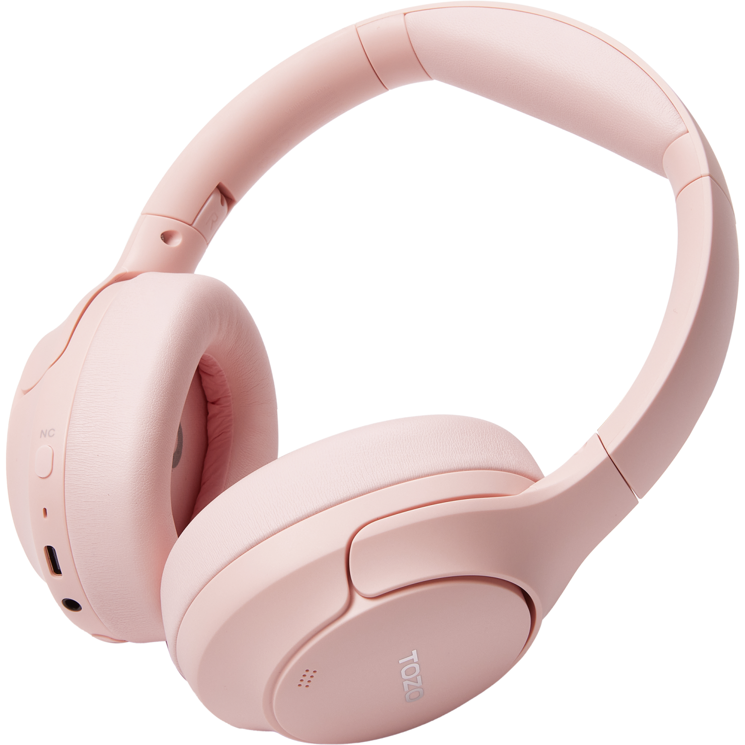 TOZO HT2 Hybrid Active Noise Cancelling Headphones, Wireless Over Ear Bluetooth Headphones, 60H Playtime, Hi-Res Audio Custom EQ via App Deep Bass