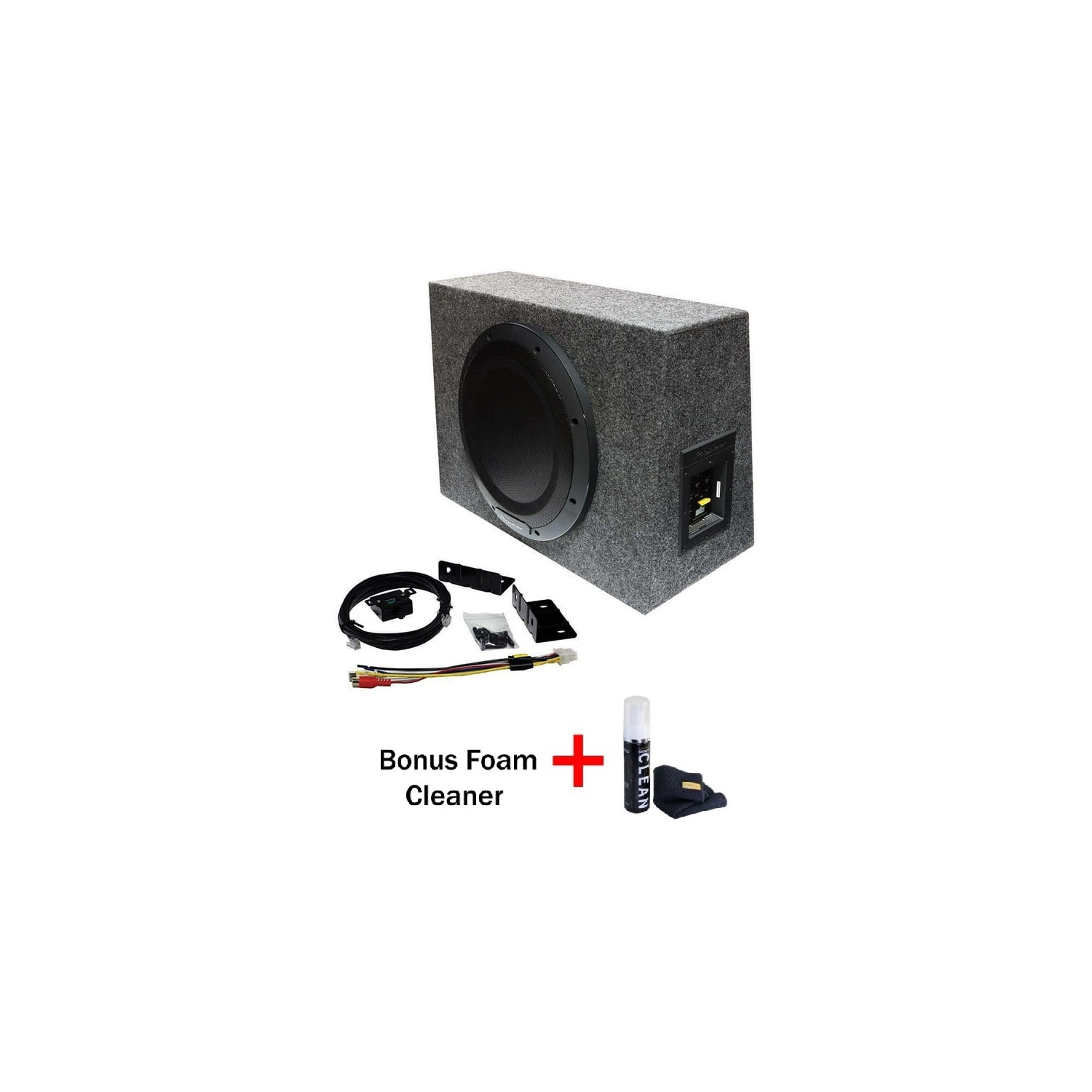 Pioneer TS-WX1210A 12” 350W Sealed Enclosure Active Subwoofer with built-in Amplifier (Bonus Gadget Cleaner Included)