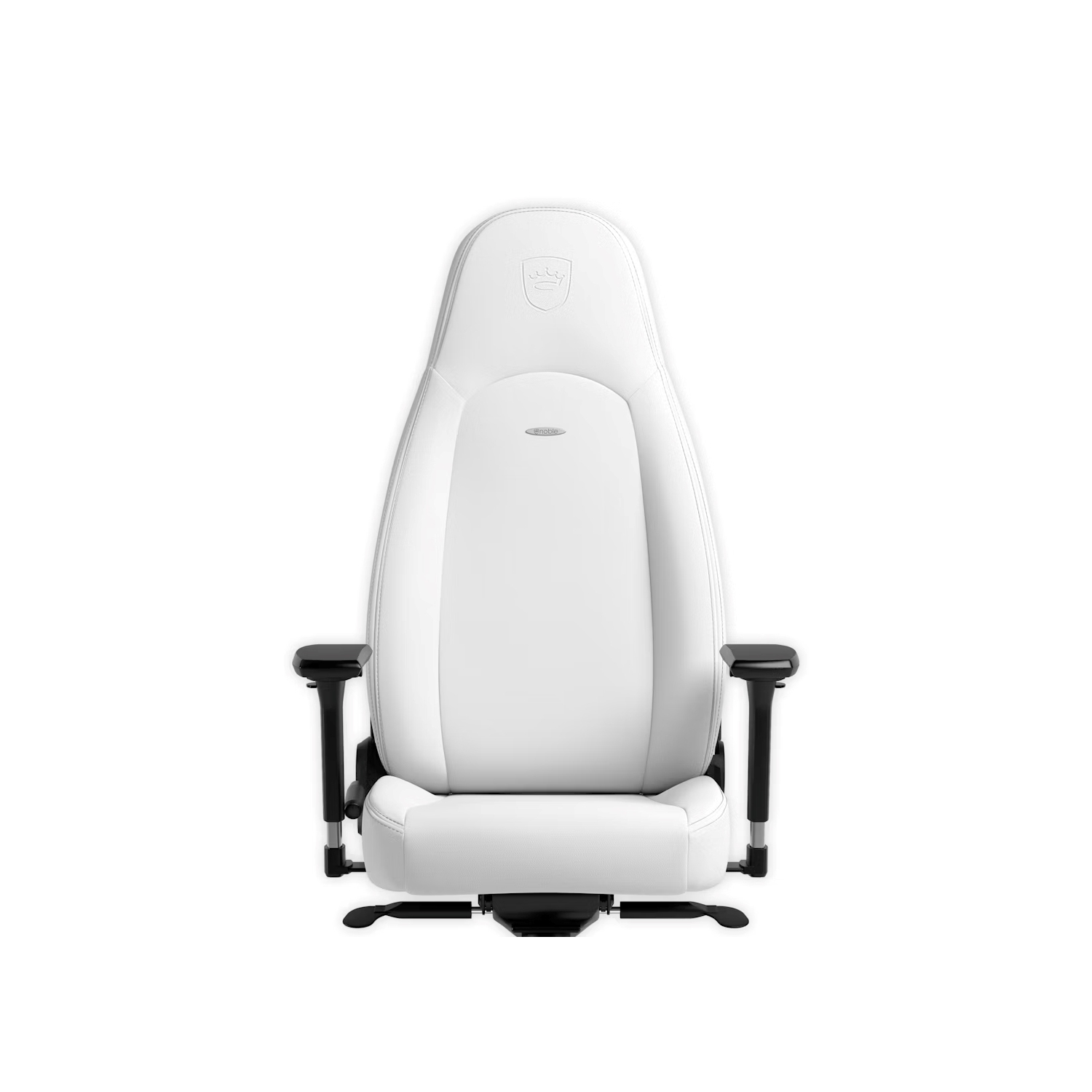 noblechairs ICON Premium Gaming and Office Chair - Superior Ergonomics, Tilt Faux Vegan Leather, Supports up to 150 kg, White Edition