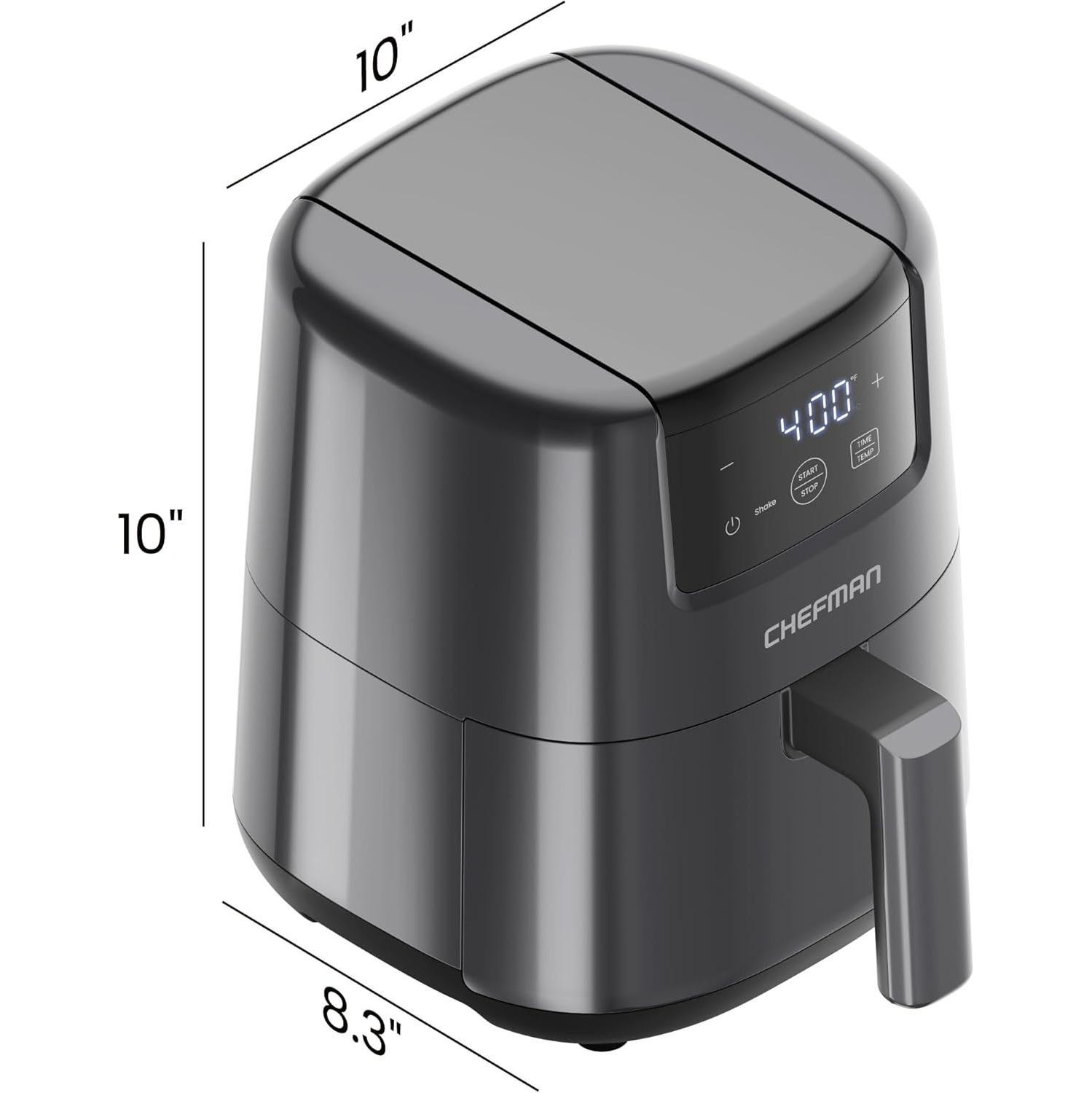 CHEFMAN 2 Qt Mini Air Fryer – Digital Space-Saving Compact Air Fryer with Nonstick and Dishwasher Safe Basket, Quick & Easy Meals in Minutes,