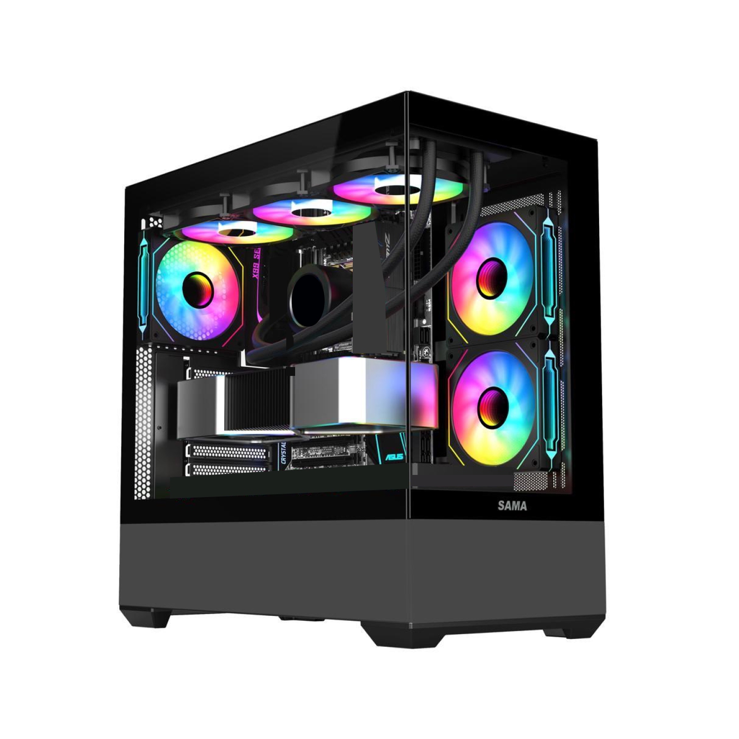 Zonic Epic Gaming PC - Liquid Cooled Intel i9 13900K, ASUS GeForce RTX 4090 DLSS - AI Powered Performance, 32GB DDR5, 2TB M.2 SSD, Windows 11