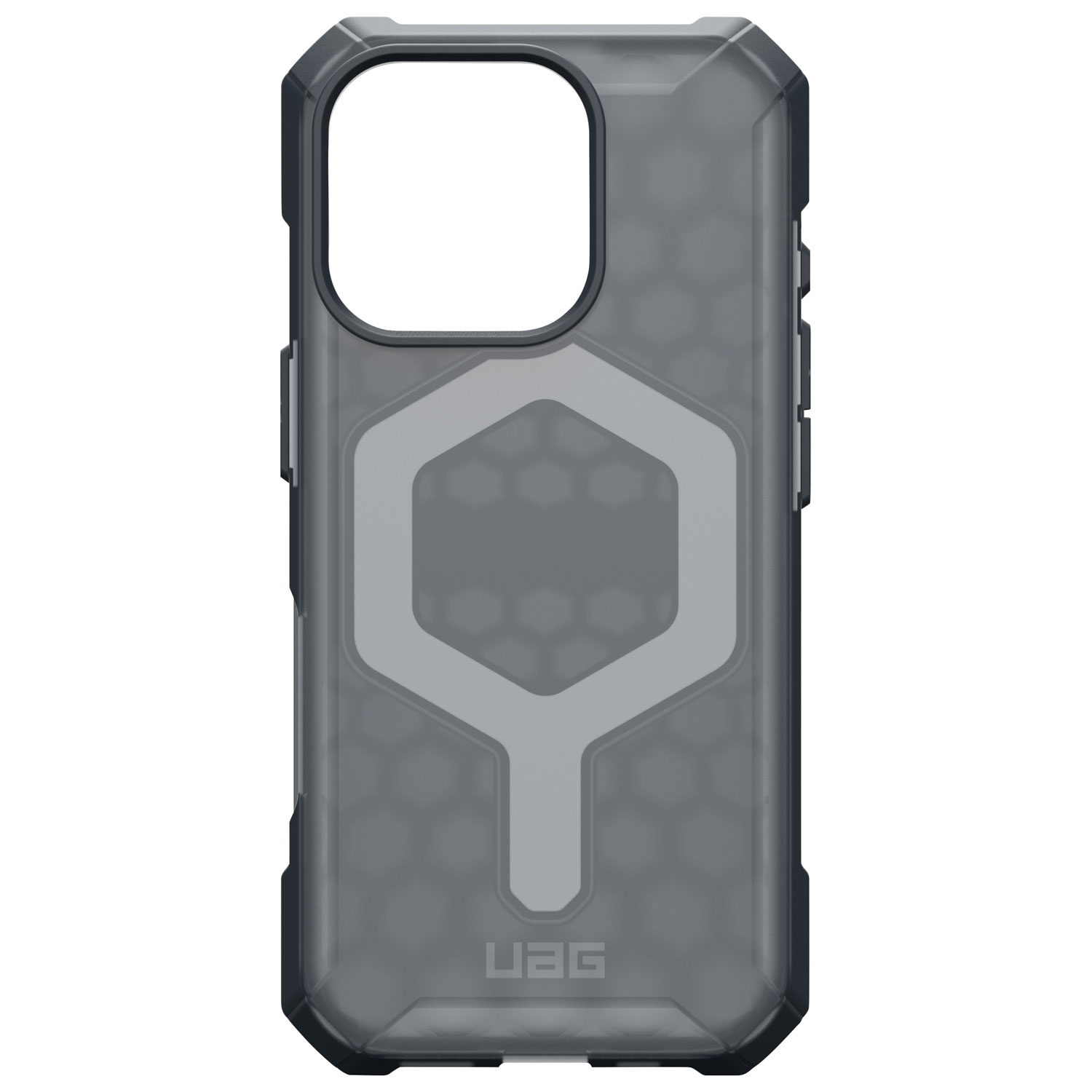 Étui rigide ajusté Essential Armor d'UAG avec MagSafe pour iPhone 16 Pro - Cendré