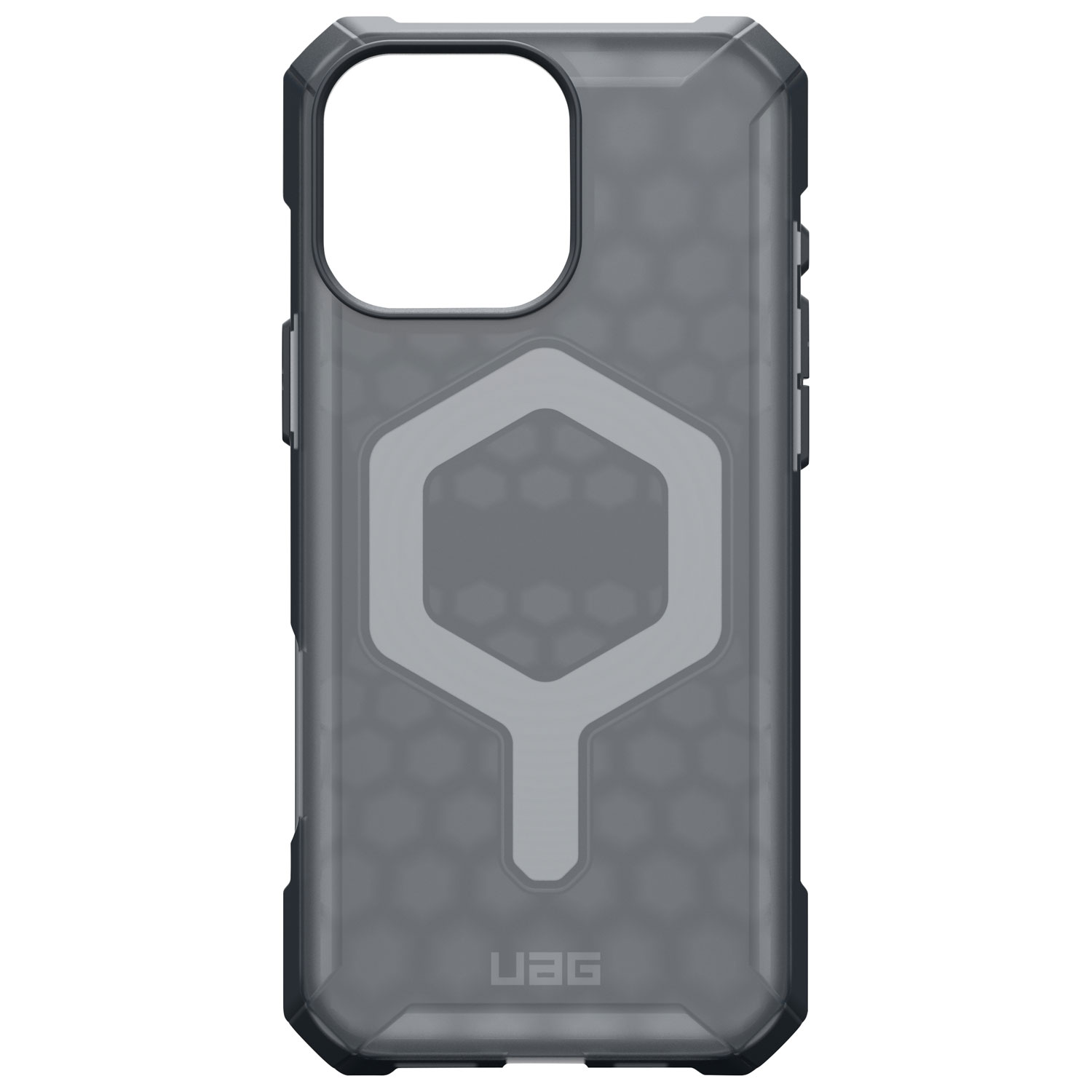 Étui rigide ajusté Essential Armor d'UAG avec MagSafe pour iPhone 16 Pro Max - Cendré