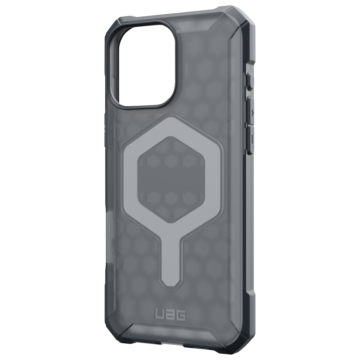 Étui rigide ajusté Essential Armor d'UAG avec MagSafe pour iPhone 16 Pro Max - Cendré