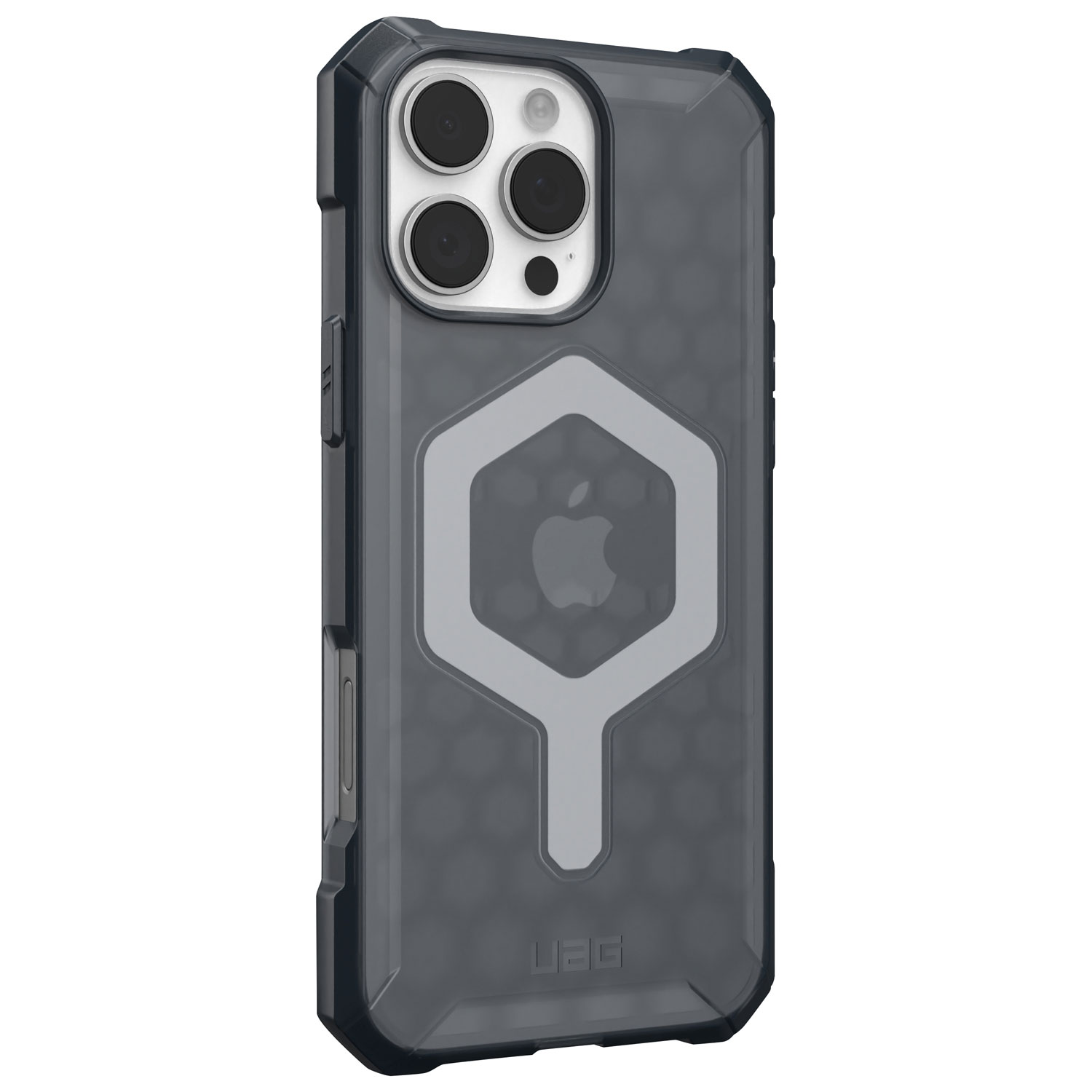 Étui rigide ajusté Essential Armor d'UAG avec MagSafe pour iPhone 16 Pro Max - Cendré
