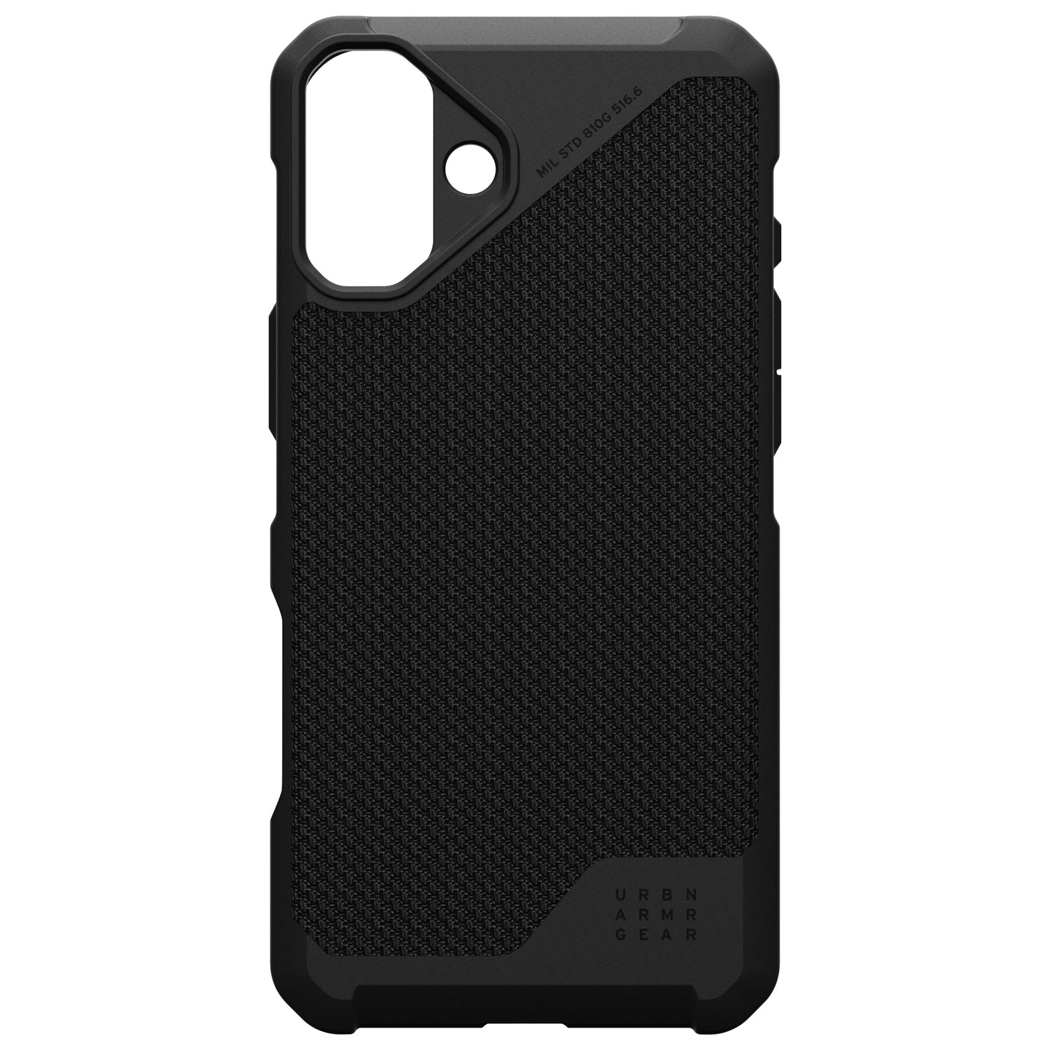 Étui rigide ajusté Metropolis LT d'UAG avec MagSafe pour iPhone 16 Plus - Noir Kevlar