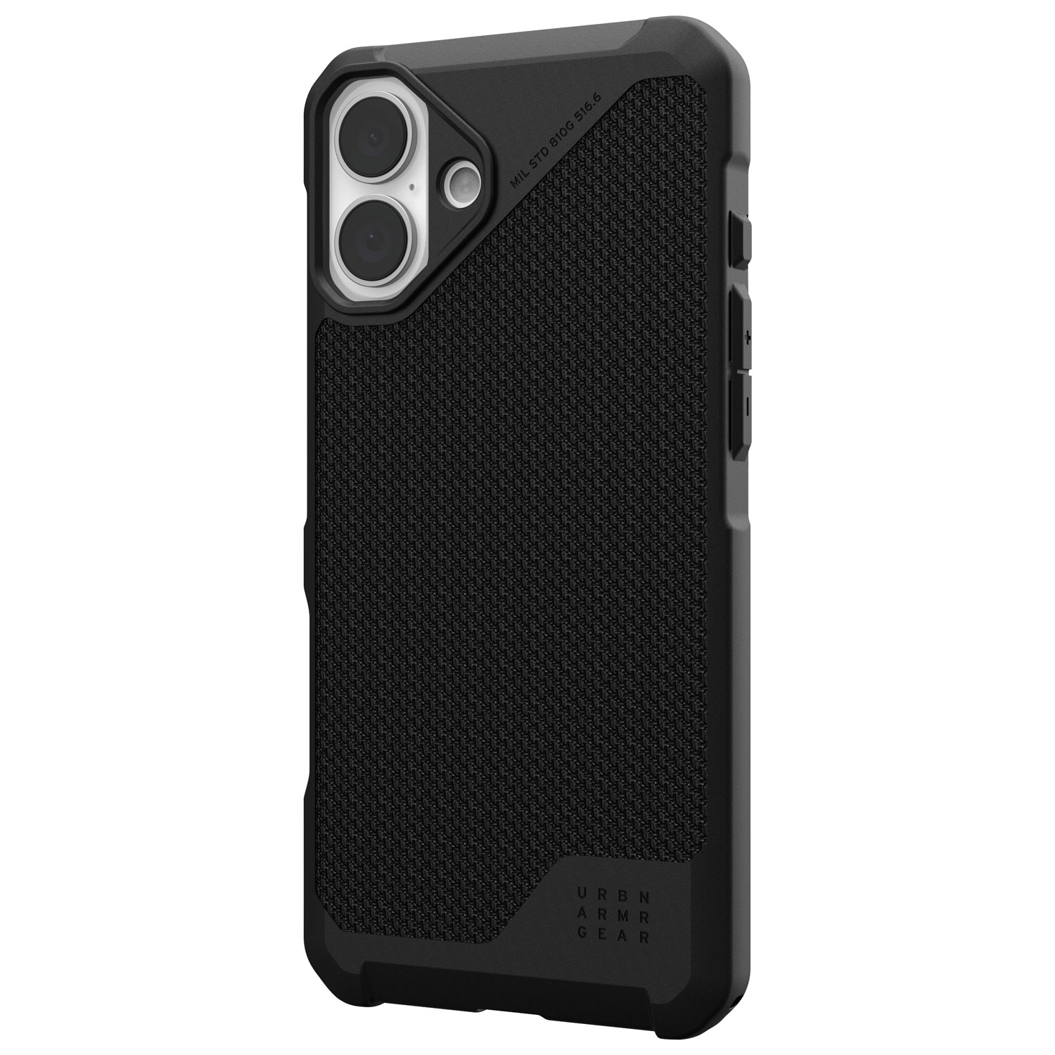 Étui rigide ajusté Metropolis LT d'UAG avec MagSafe pour iPhone 16 Plus - Noir Kevlar