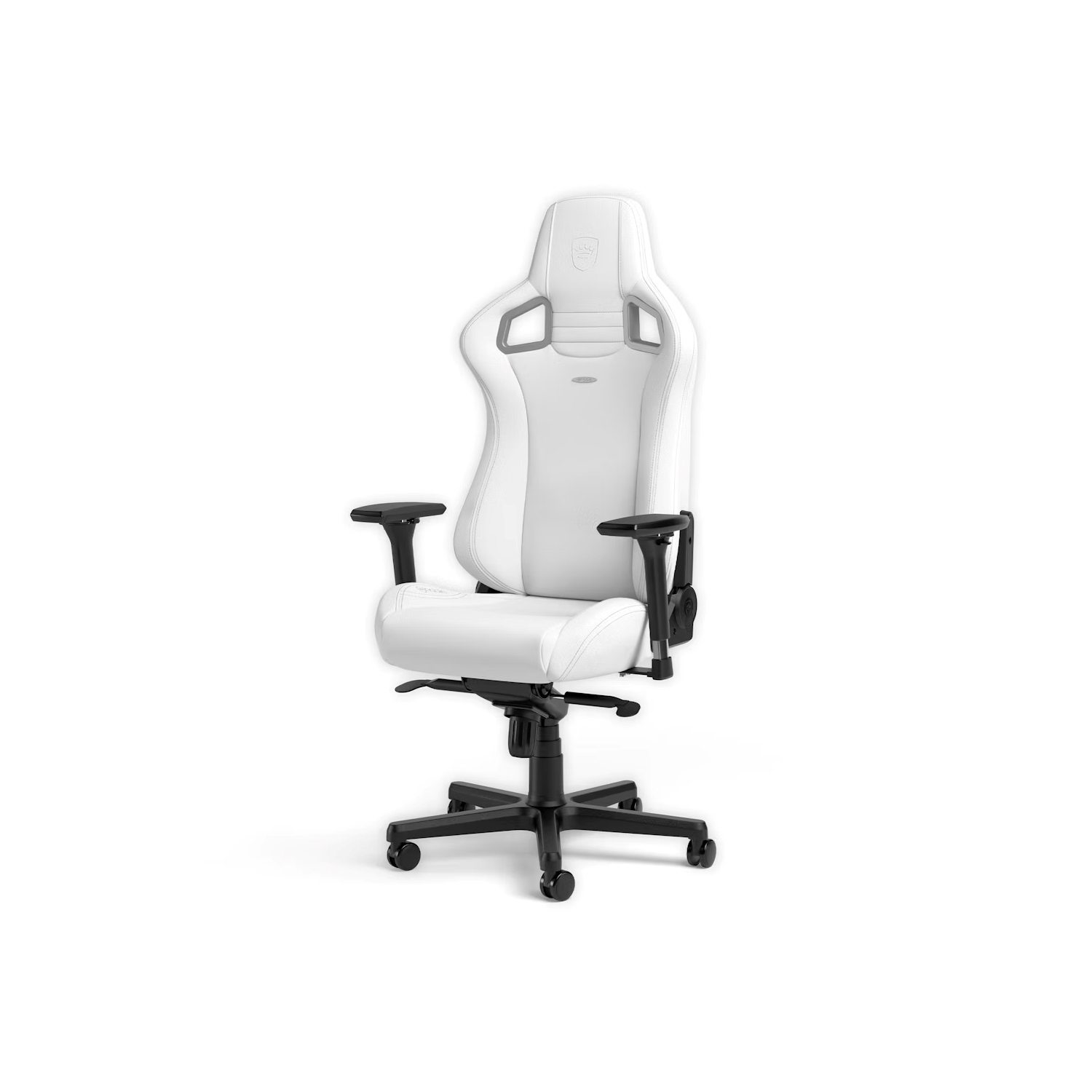 noblechairs EPIC Premium Gaming and Office Chair - Superior Ergonomics, Tilt Faux Vegan Leather Supports up to 150 kg, White Edition