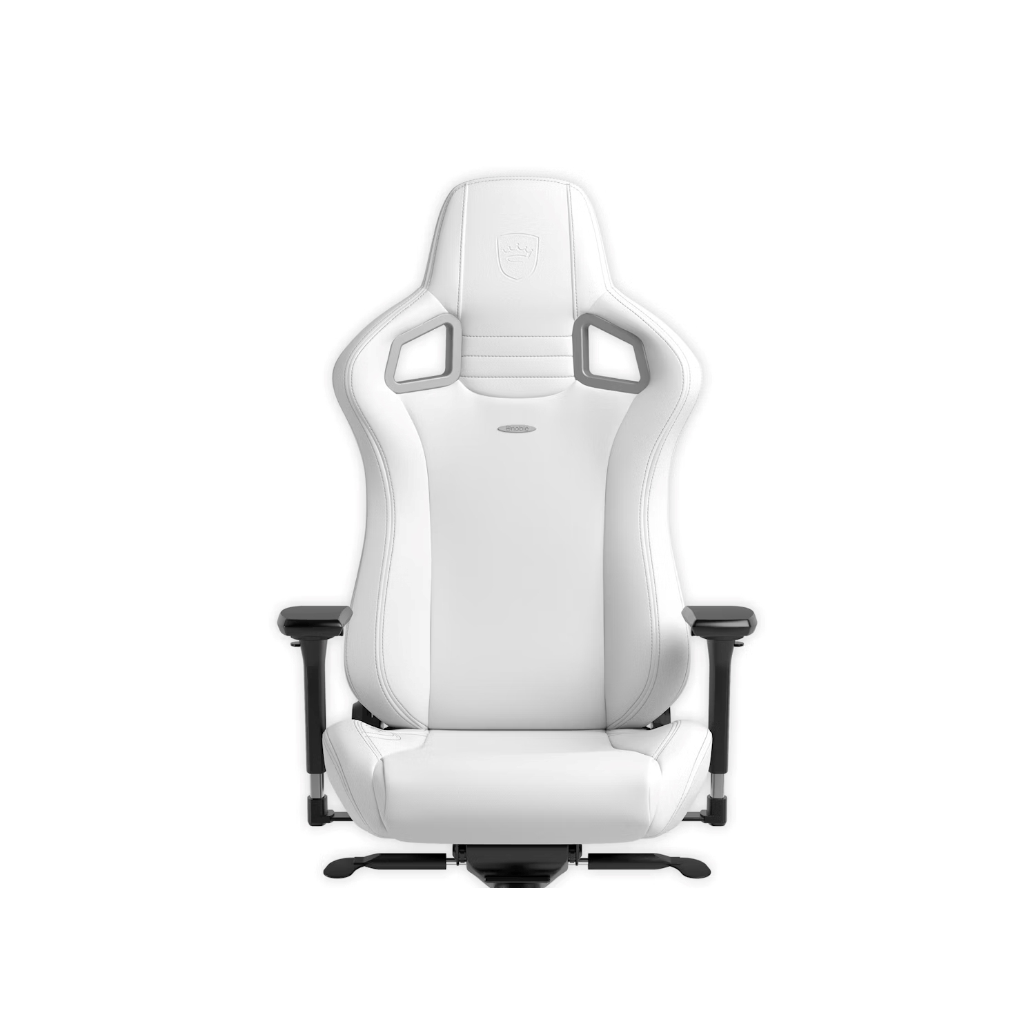 noblechairs EPIC Premium Gaming and Office Chair - Superior Ergonomics, Tilt Faux Vegan Leather Supports up to 150 kg, White Edition