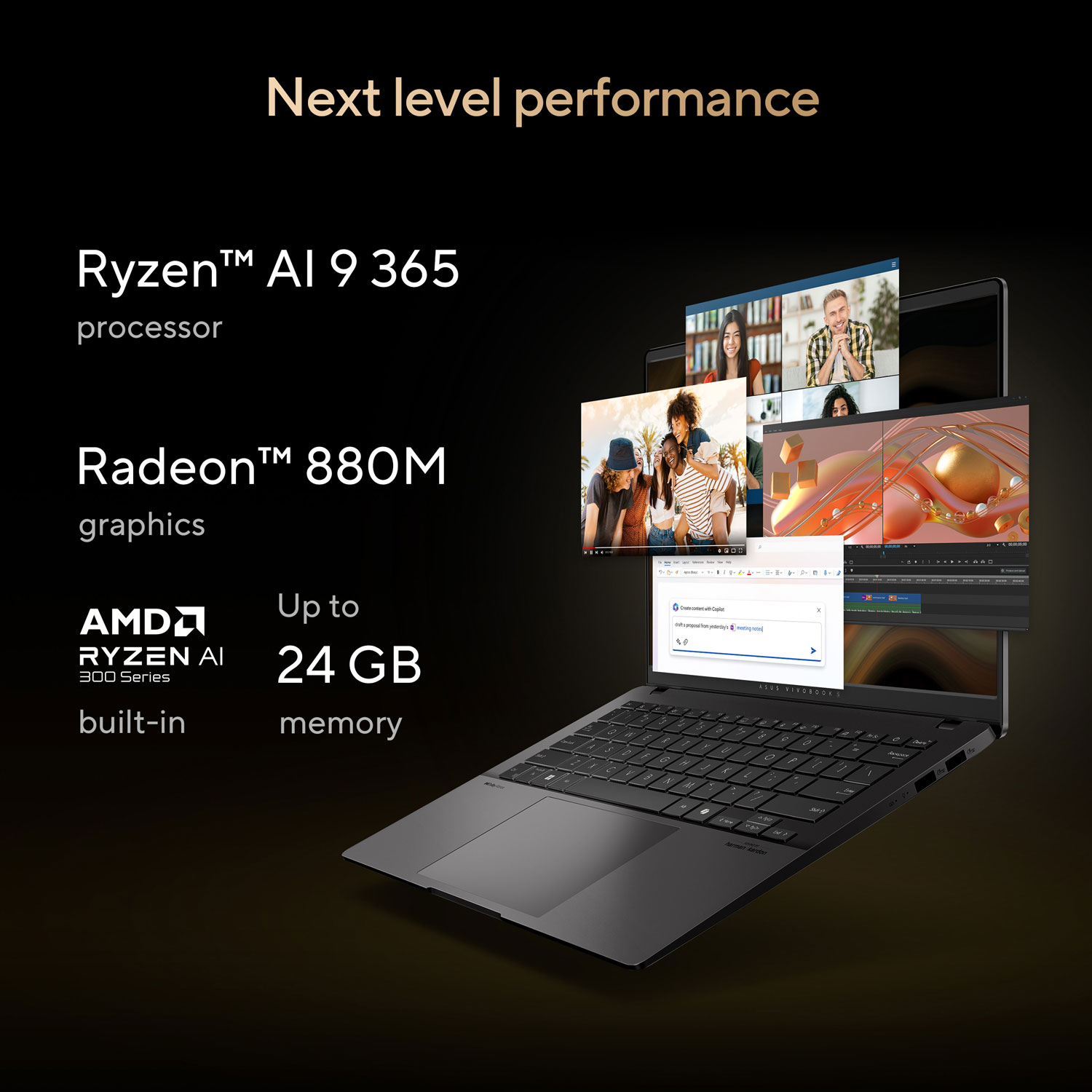 Portable de 14 po Vivobook S d'ASUS - Noir neutre/Aluminium