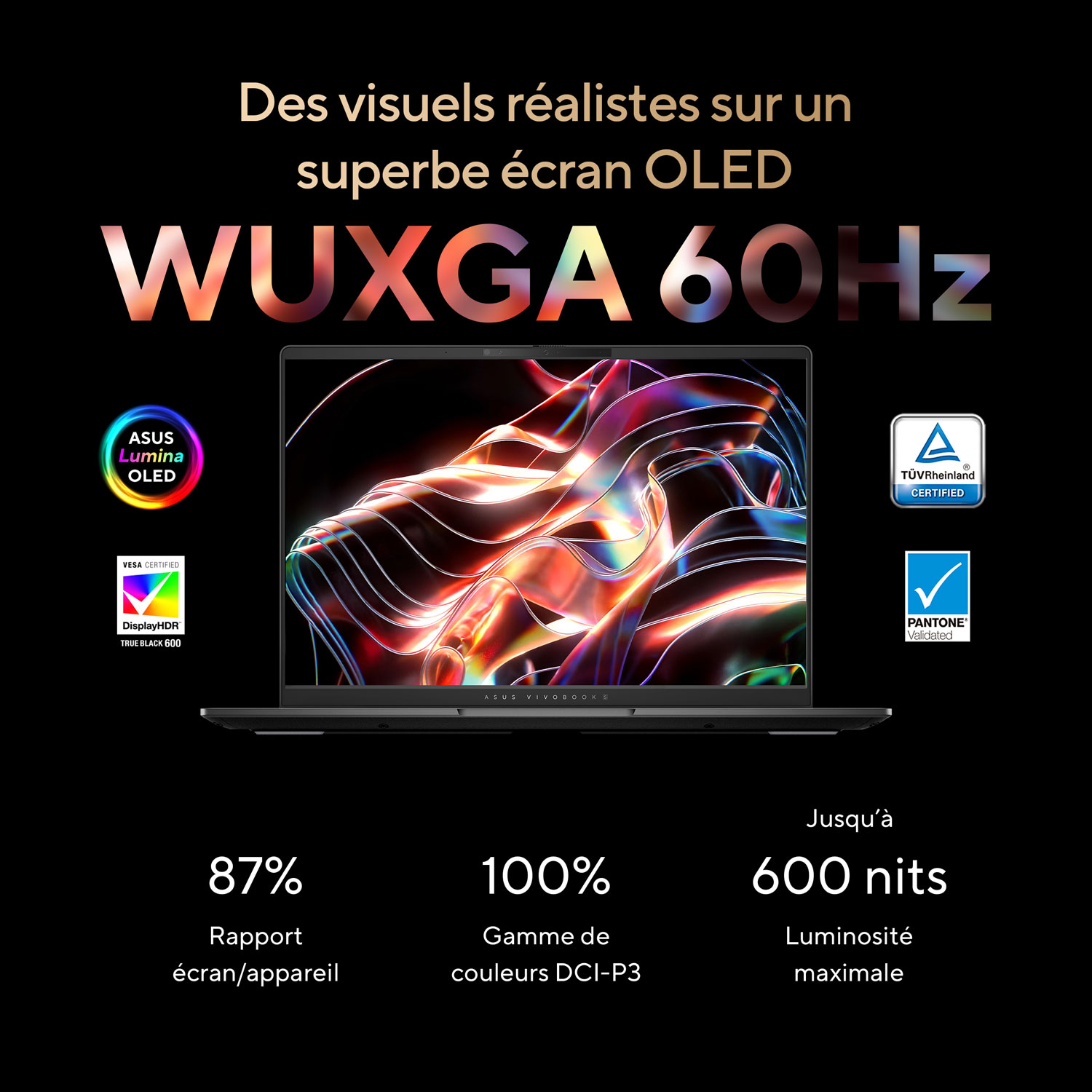 Portable de 14 po Vivobook S d'ASUS - Noir neutre/Aluminium