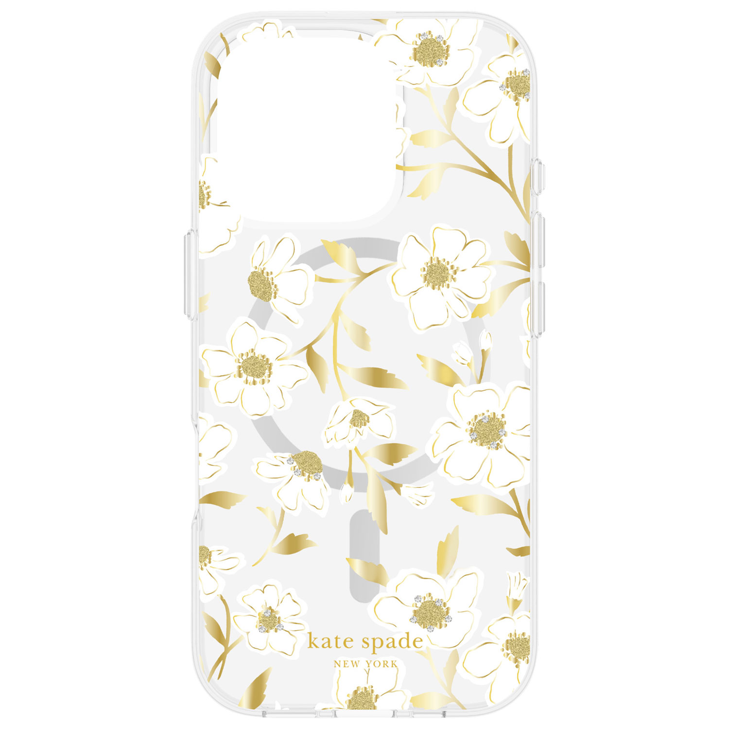 Étui en plastique rigide de Kate Spade New York avec MagSafe pour iPhone 16 Pro - Floral ensoleillé