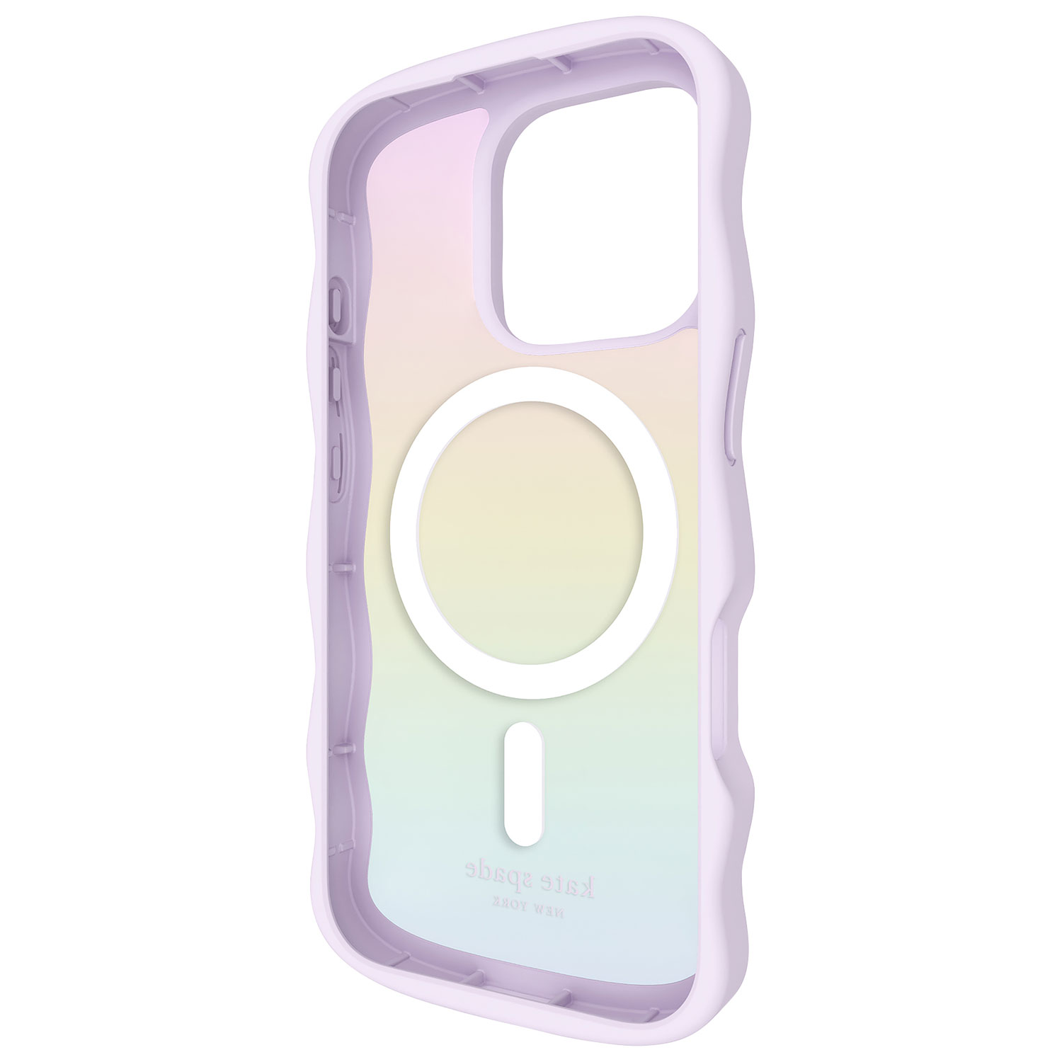Étui Wavy Opal de Kate Spade New York avec MagSafe pour iPhone 16 Pro Max - Opale iridescente