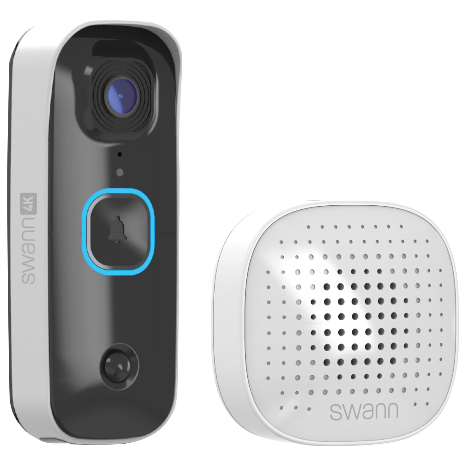 Sonnette vidéo Wi-Fi 4K SwannBuddy4K avec carillon de Swann