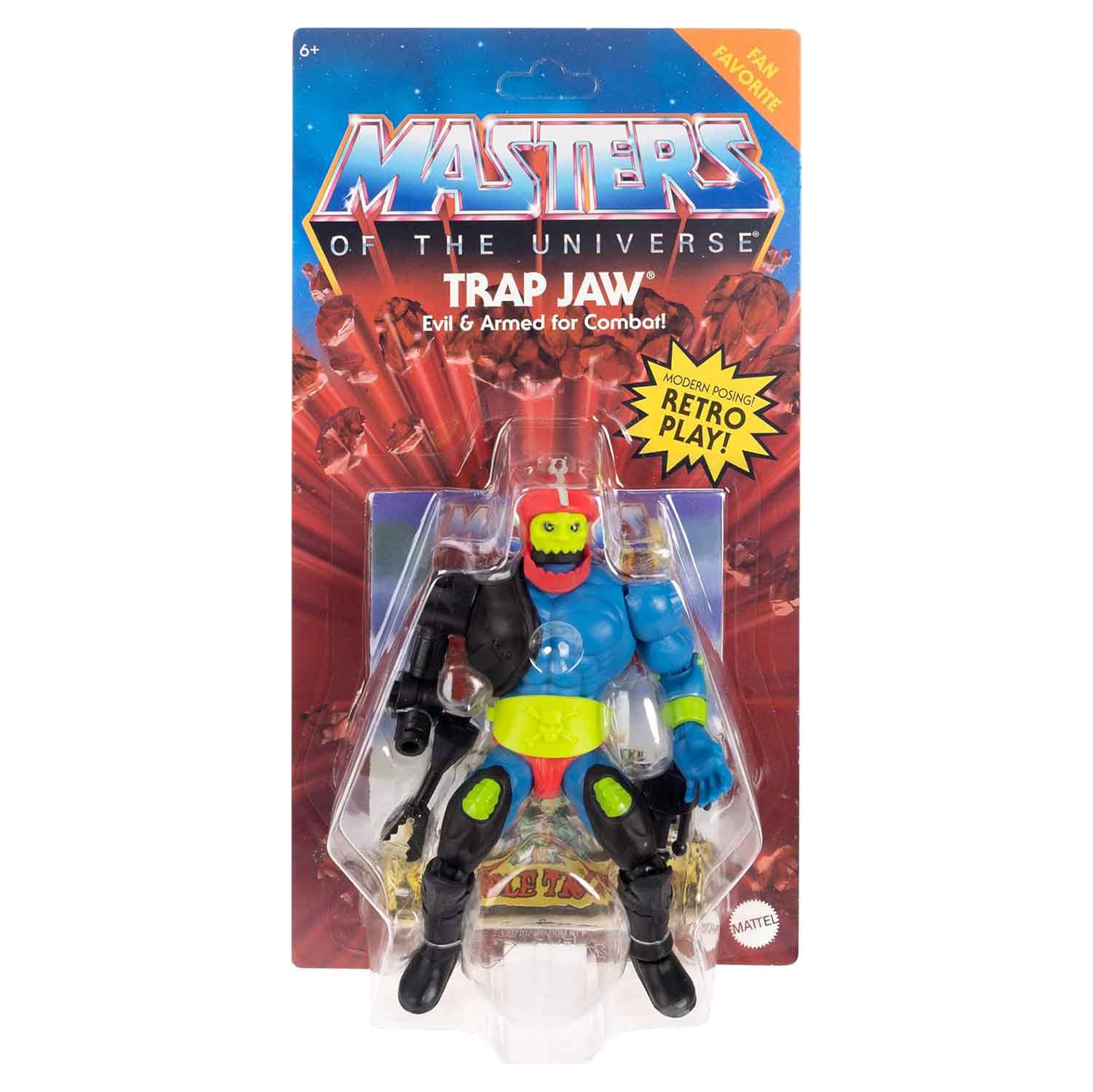 Masters of the Universe Origins pour figurine d'action de 6 po Wave 20 - Trap Jaw rétro