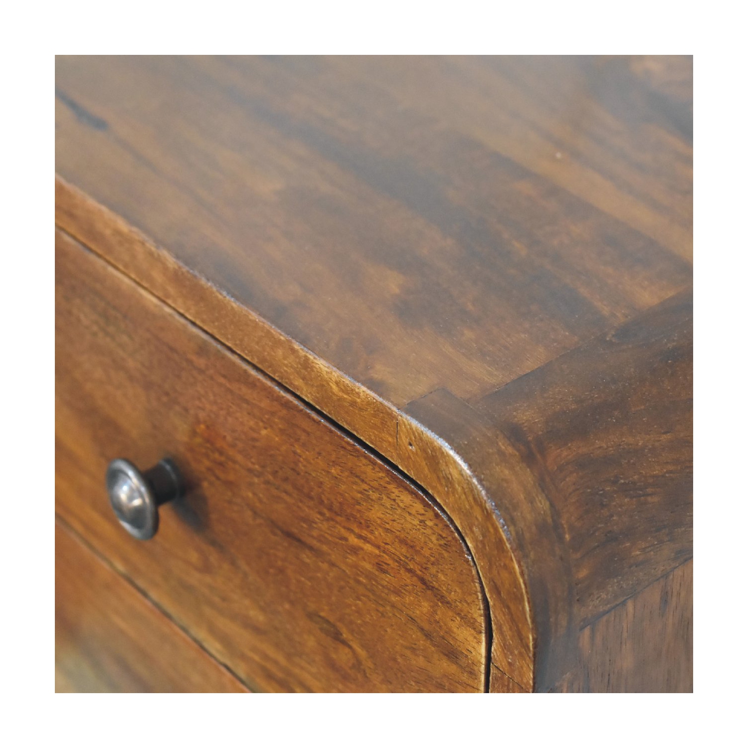 Artisan Furniture Solid Wood Floating Mini Nightstand In Chestnut Finish