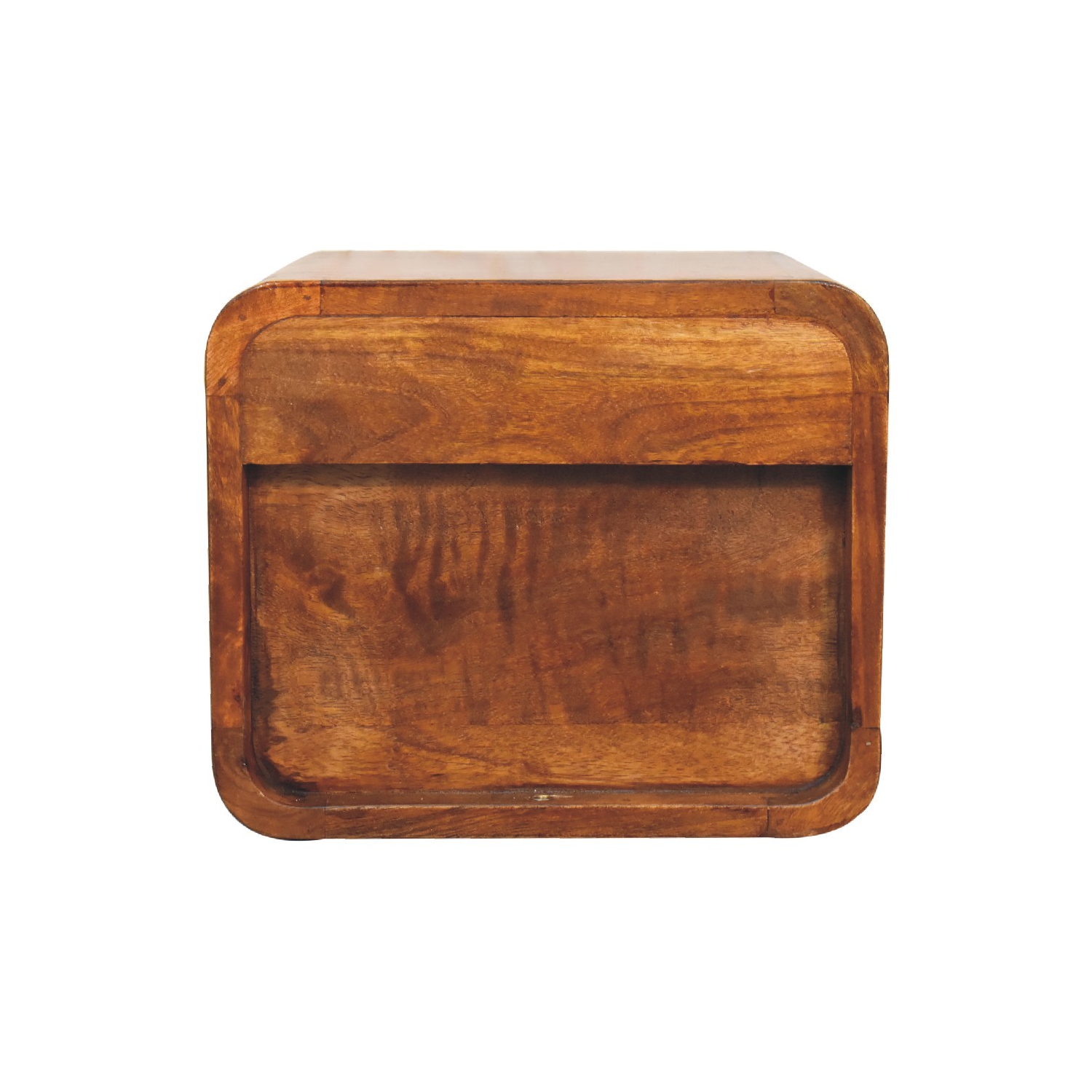 Artisan Furniture Solid Wood Floating Mini Nightstand In Chestnut Finish