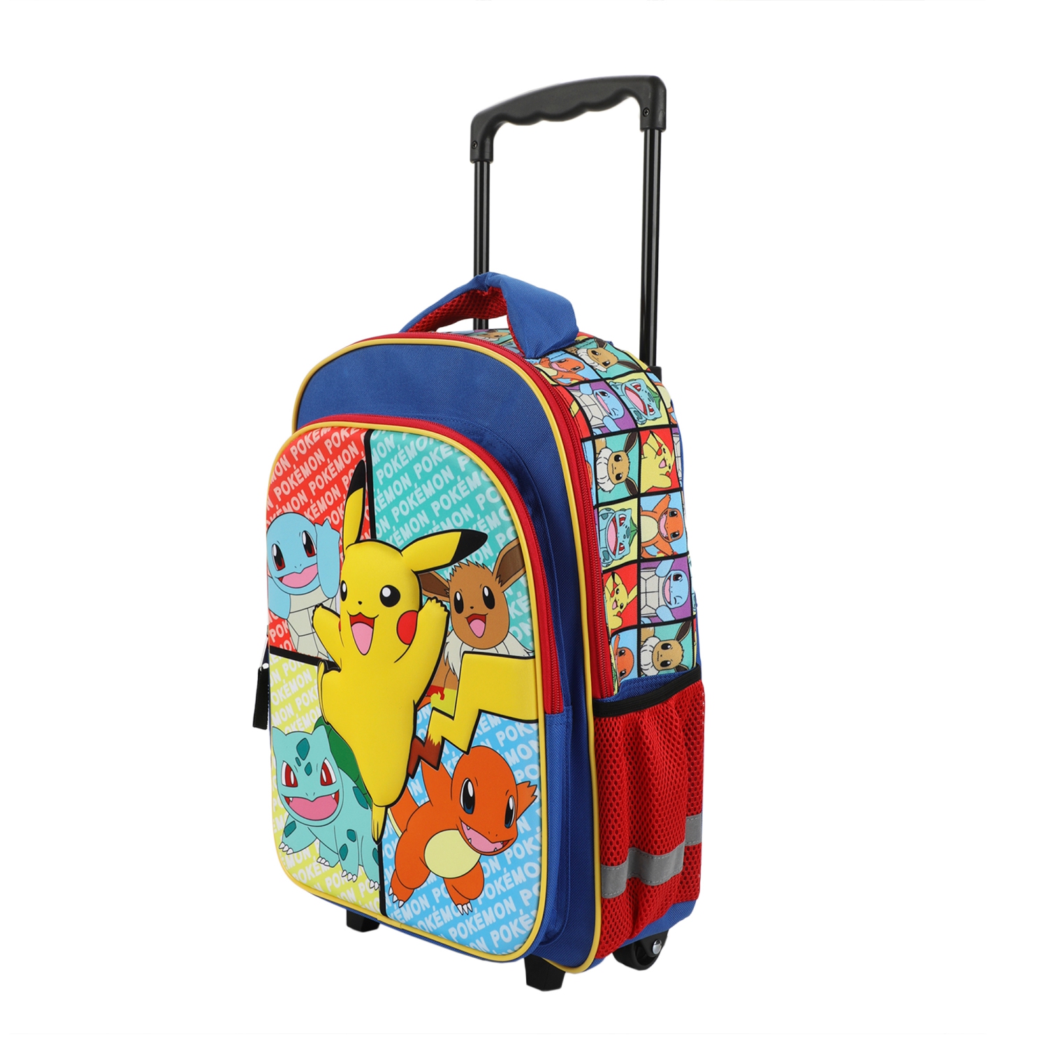 Pokémon Generation 1 Characters Kids 16" Rolling Backpack with Retractable Handle