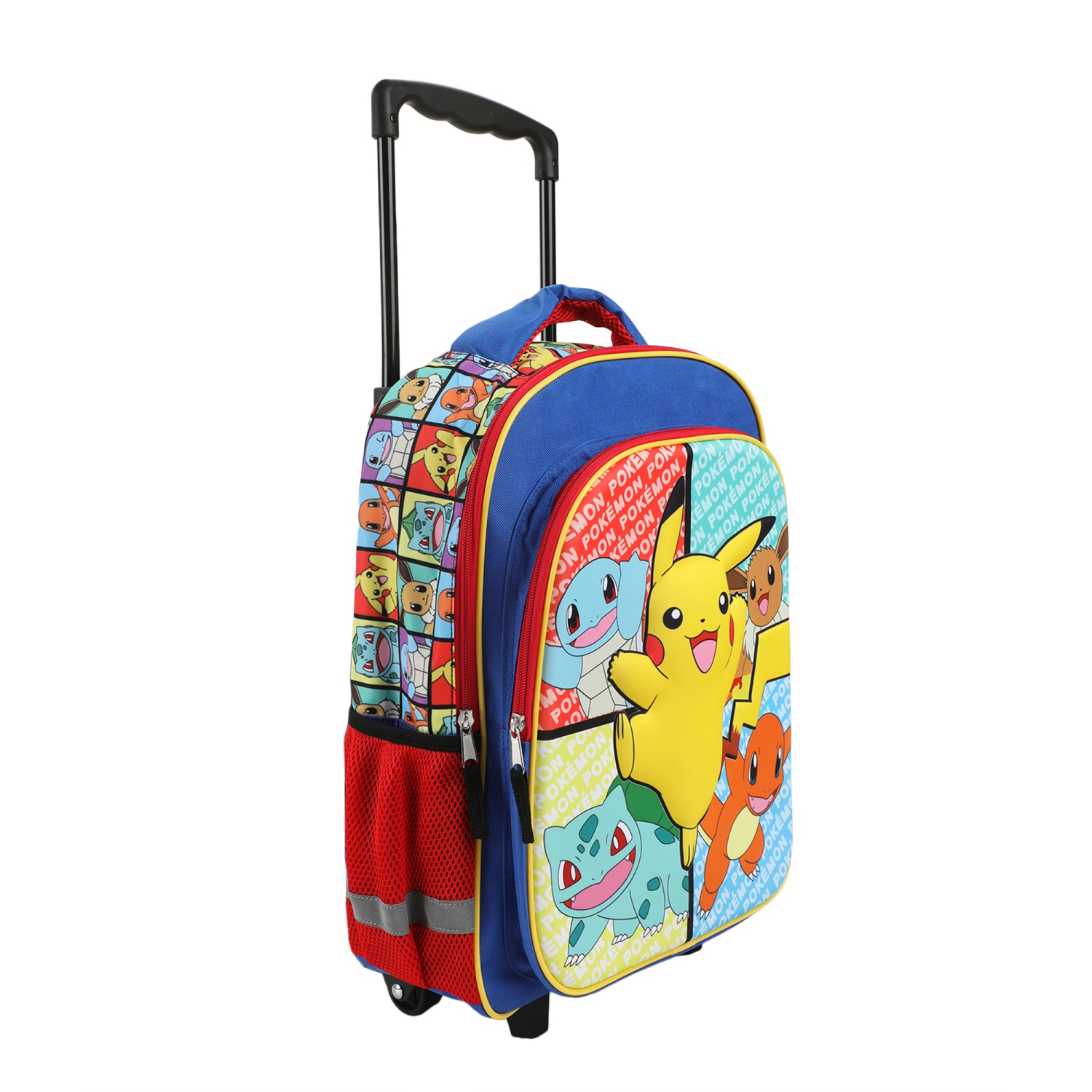 Pokémon Generation 1 Characters Kids 16" Rolling Backpack with Retractable Handle