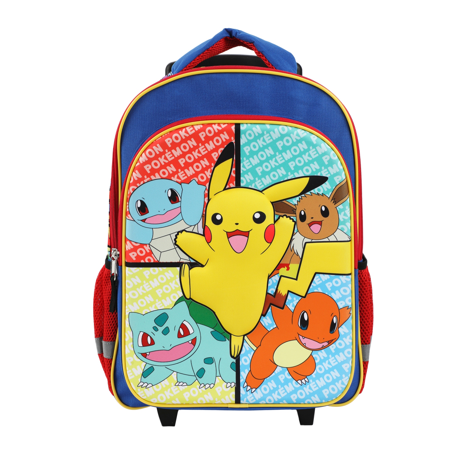 Pokémon Generation 1 Characters Kids 16" Rolling Backpack with Retractable Handle