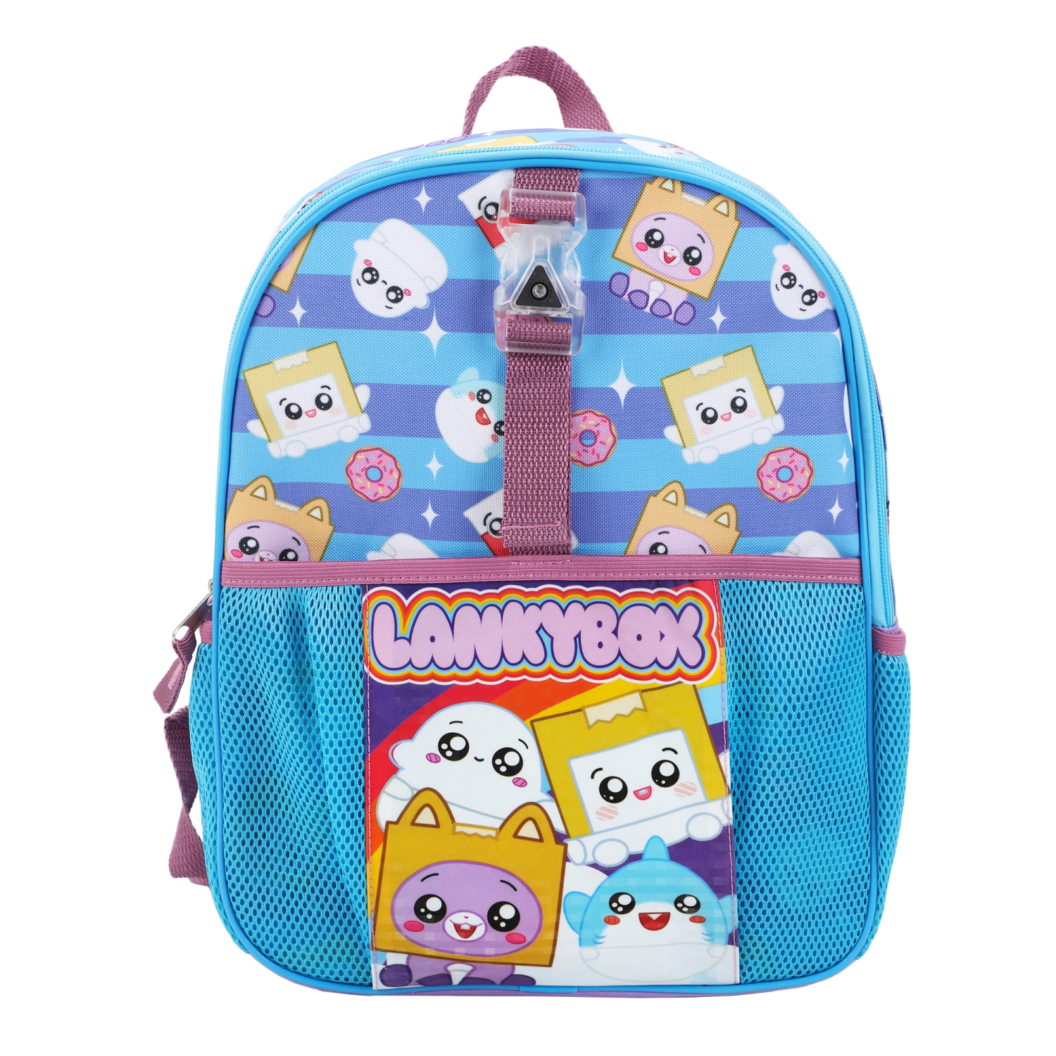 LankyBox Group Shot Kids 14" Backpack and Lunch Bag 4 Piece Set