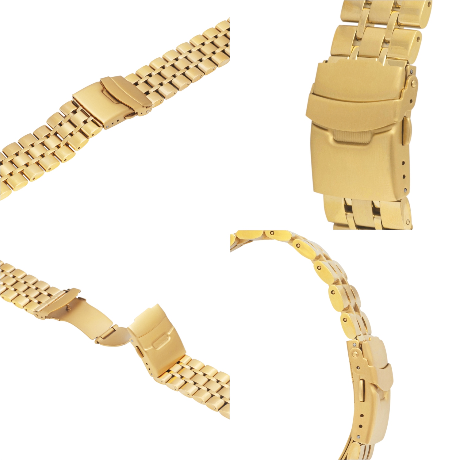 Bracelet en métal 22 mm de Bandini pour Galaxy Watch3, Gear 2, S3 de Samsung, aussi compatible avec les montres Vivoactive 4, venu 2, 3 et