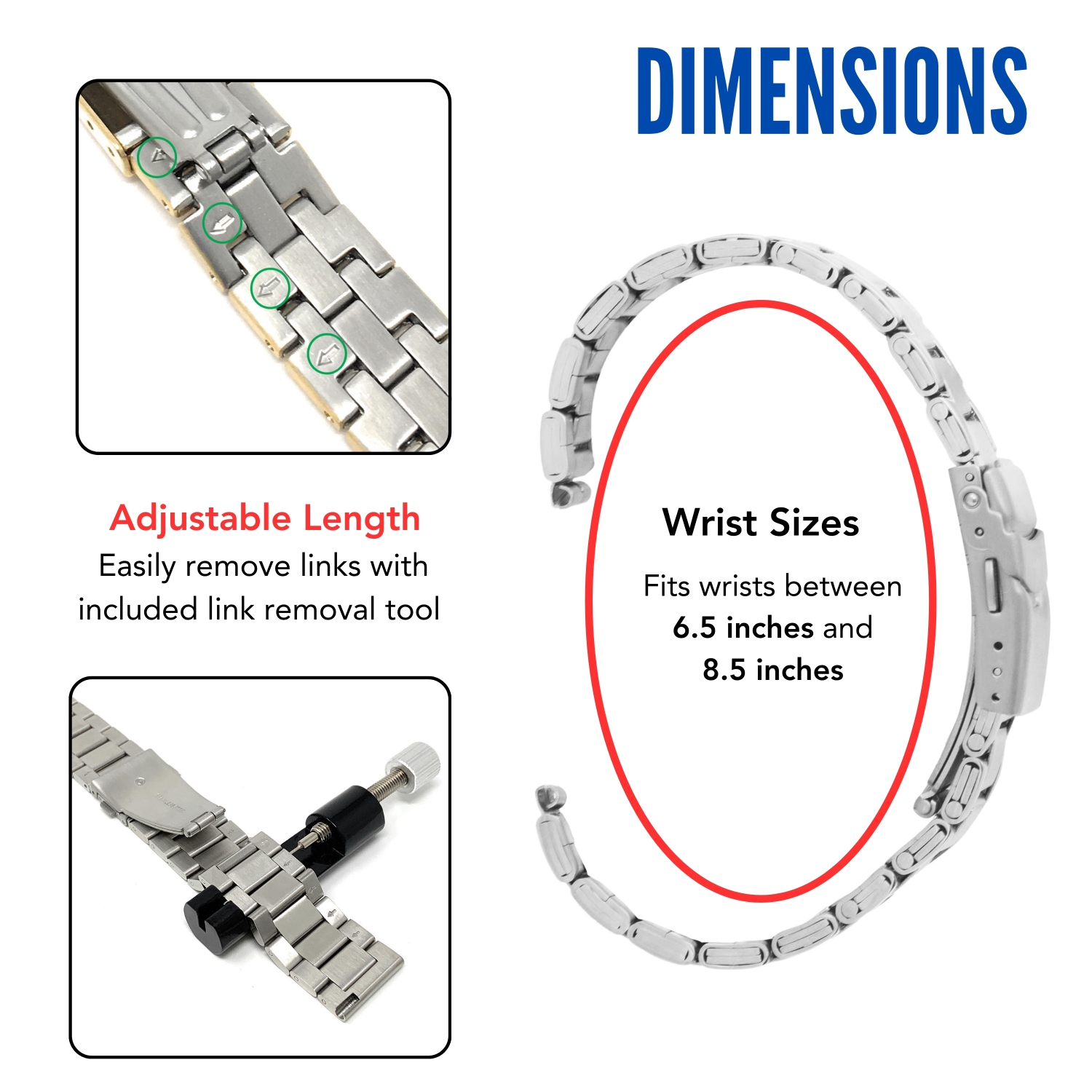 Bandini 22mm Metal Watch Band for Samsung Galaxy Watch3, Gear 2, S3, Also Fits Garmin Vivoactive 4, Venu 2, 3, Forerunner - Gold Tone