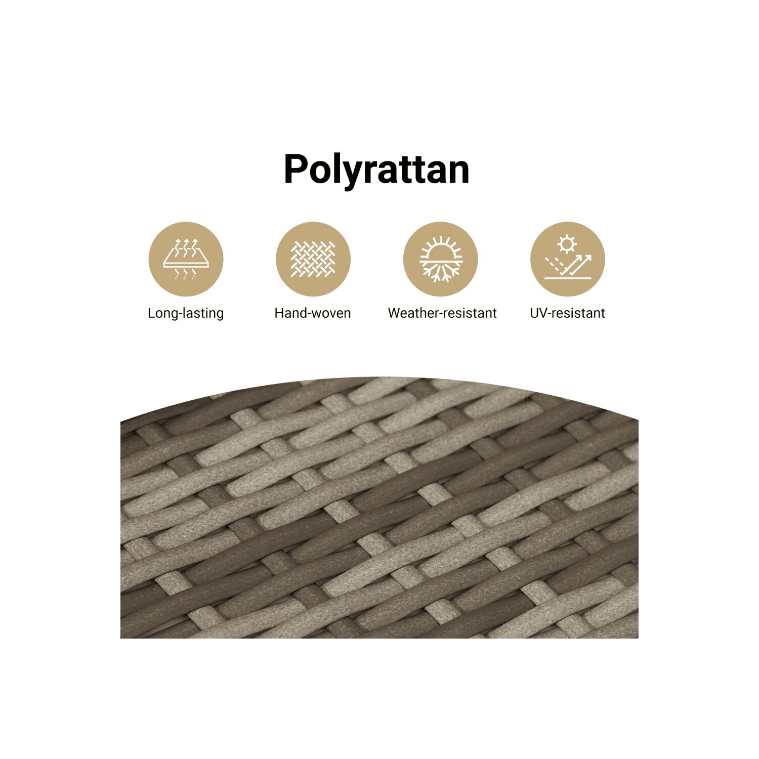 vidaXL Garden Storage Box Grey 80x40x48 cm Poly Rattan Acacia Wood