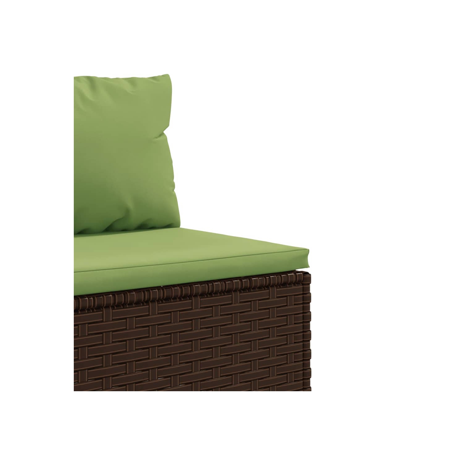 Ensemble de 11 pièces avec divan et coussins en poly rotin brun pour le jardin vidaXL