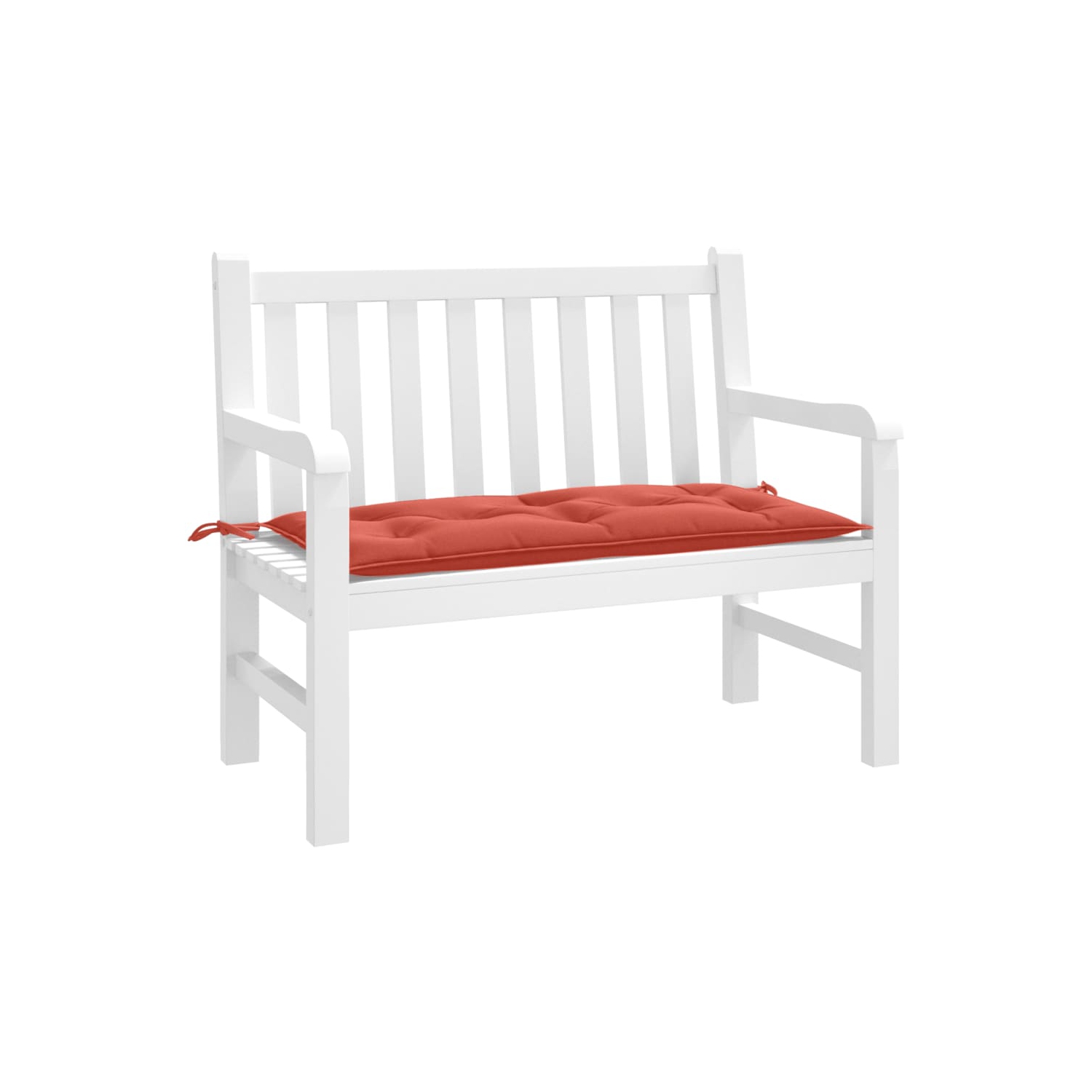 vidaXL Garden Bench Cushion Melange Red 100x50x7 cm Fabric