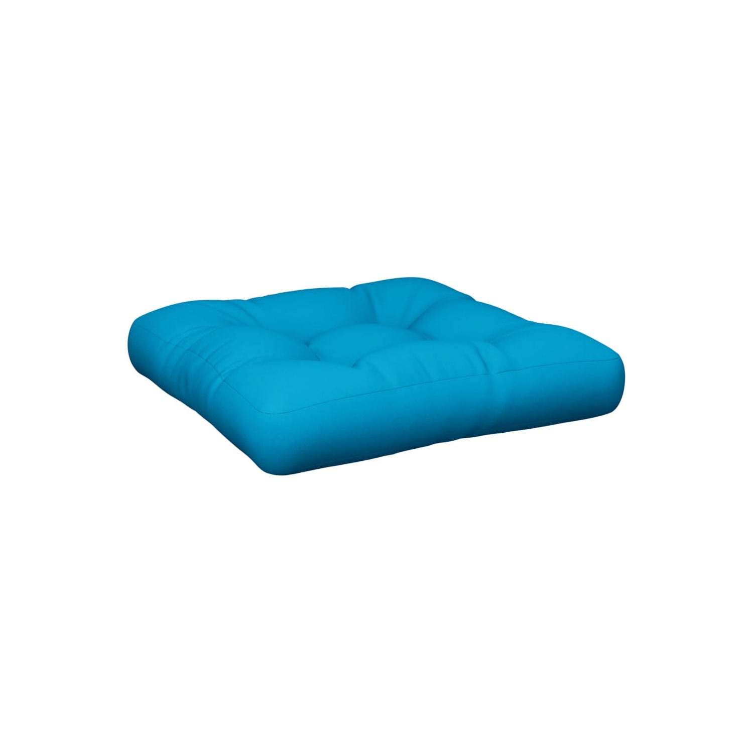 Coussin de palette vidaXL en tissu bleu 60 x 60 x 12&nbsp;cm