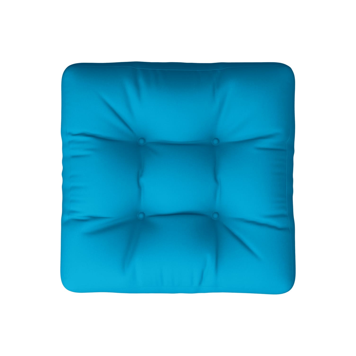 Coussin de palette vidaXL en tissu bleu 60 x 60 x 12&nbsp;cm