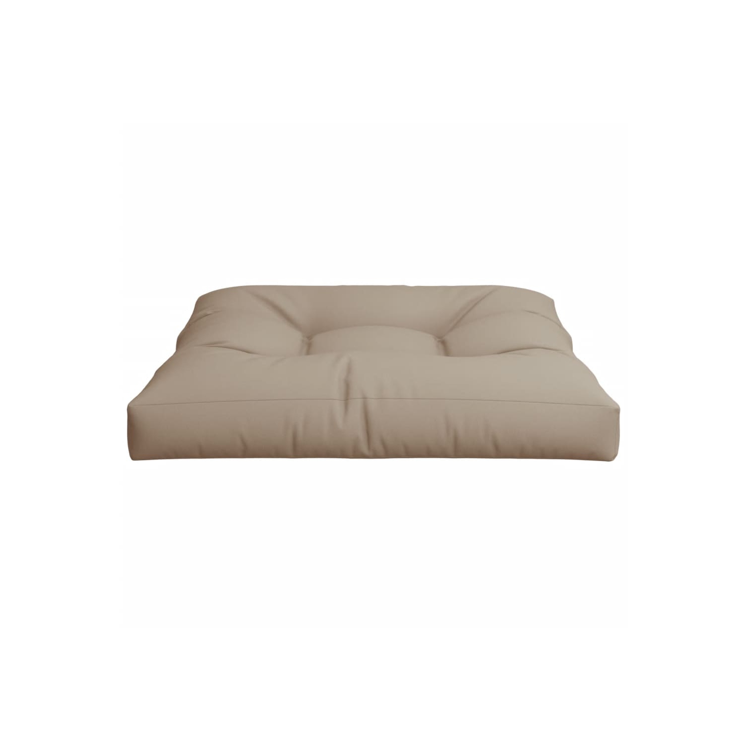 Coussin de palette vidaXL en tissu 12&nbsp;cm 70 x 70 po, taupe