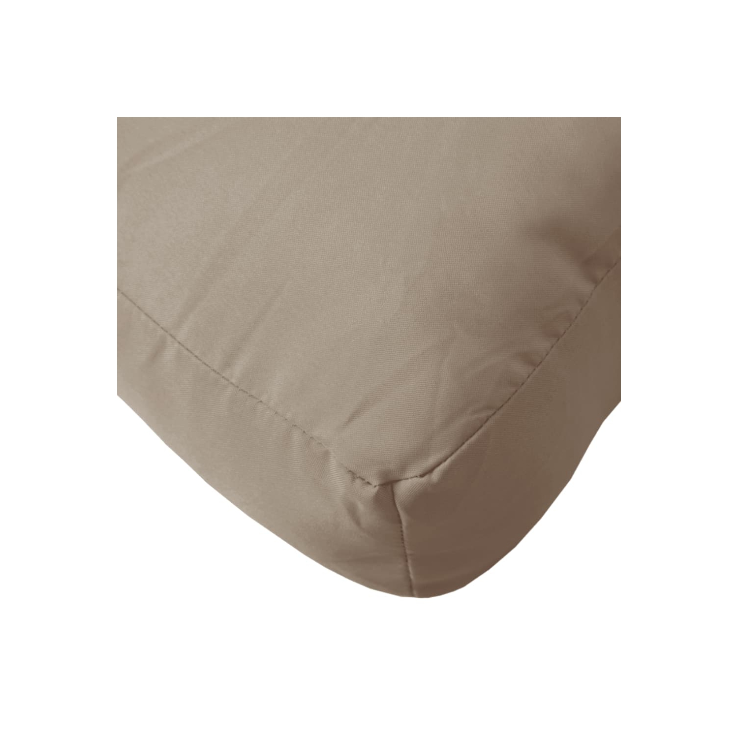 Coussin de palette vidaXL en tissu 12&nbsp;cm 70 x 70 po, taupe