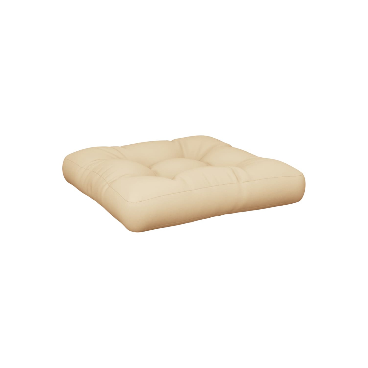 Coussin de palette vidaXL en tissu beige 50 x 50 x 12&nbsp;cm