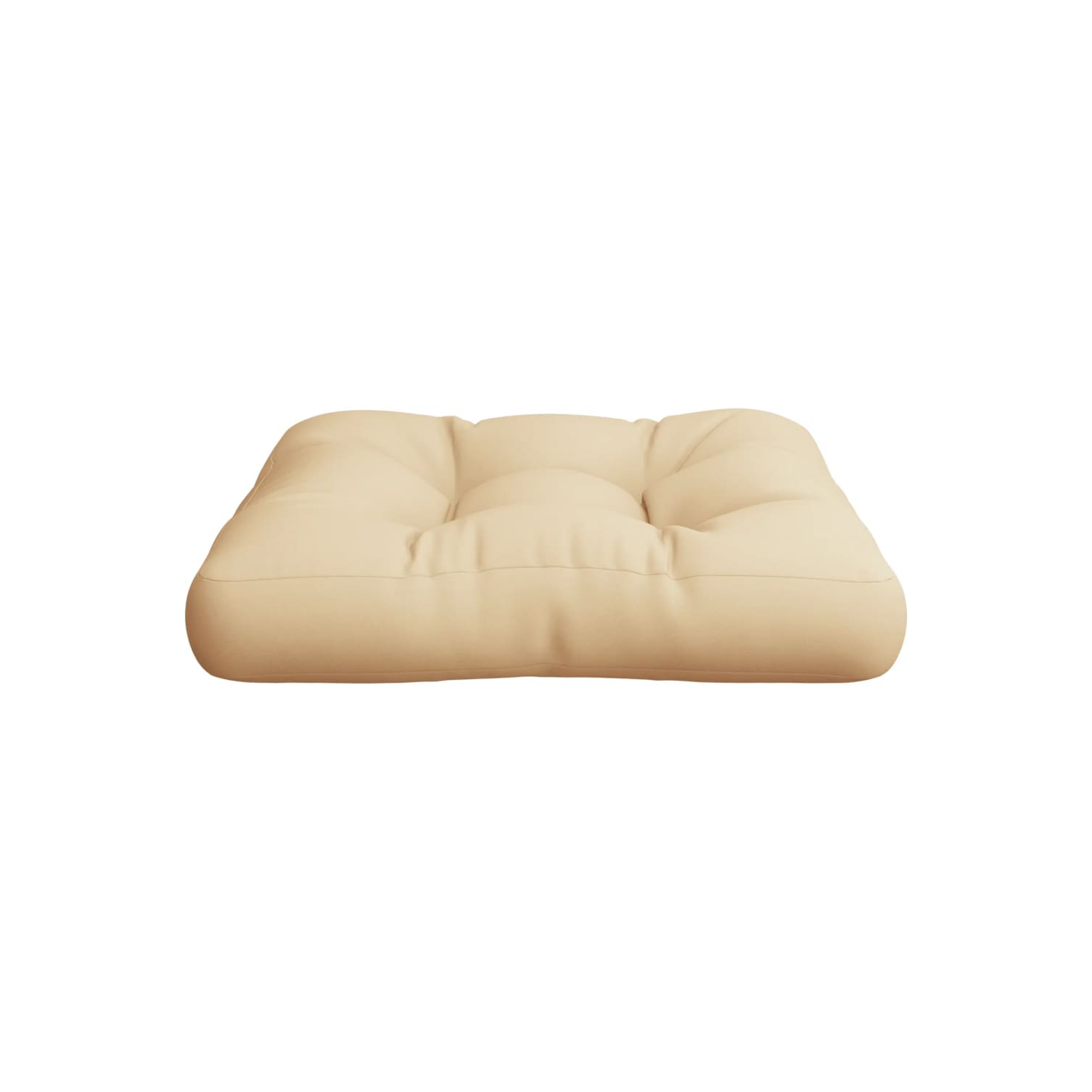Coussin de palette vidaXL en tissu beige 50 x 50 x 12&nbsp;cm
