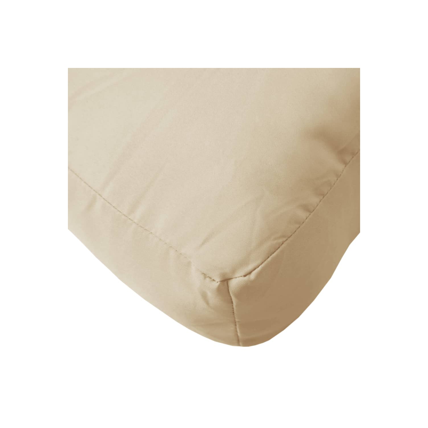 Coussin de palette vidaXL en tissu beige 50 x 50 x 12&nbsp;cm
