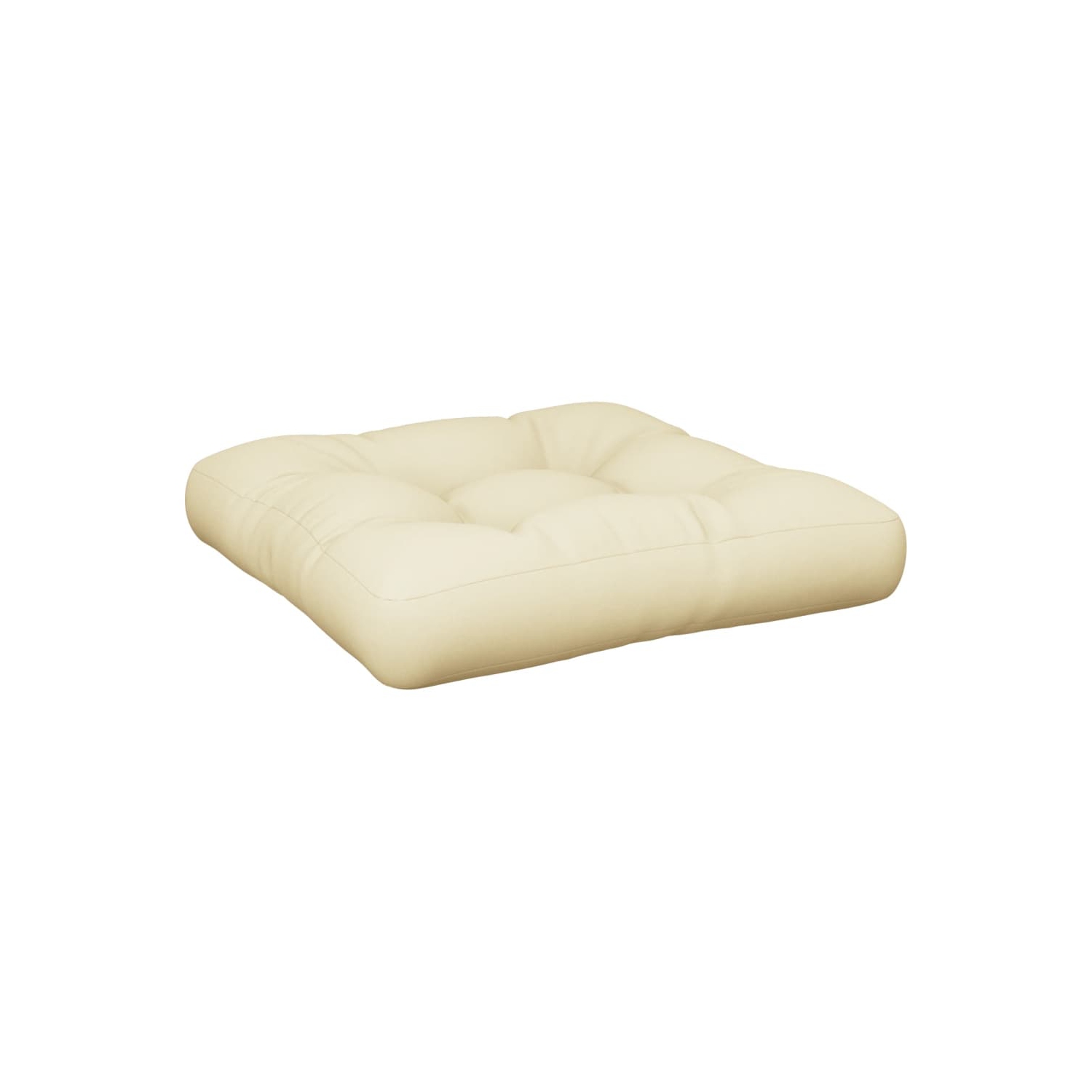 Coussin de palette vidaXL, tissu crème 60 x 60 x 12&nbsp;cm