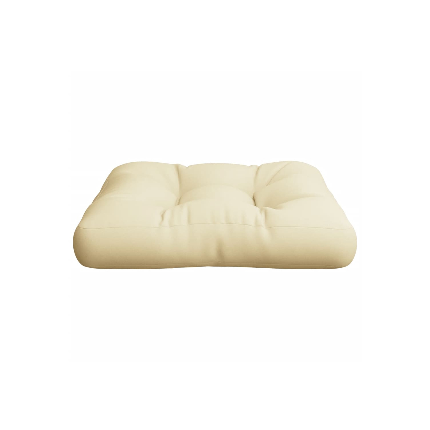 Coussin de palette vidaXL, tissu crème 60 x 60 x 12&nbsp;cm